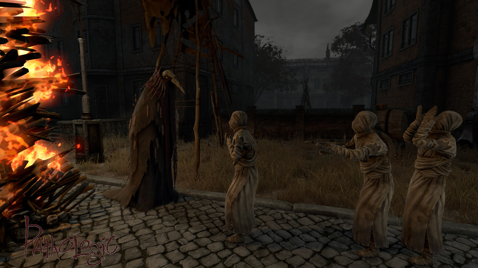 women, real people, warm clothing, building, built structure, building exterior, pathologic, rear view, burning, fire, 1080P, street, city, video games, HD Wallpaper