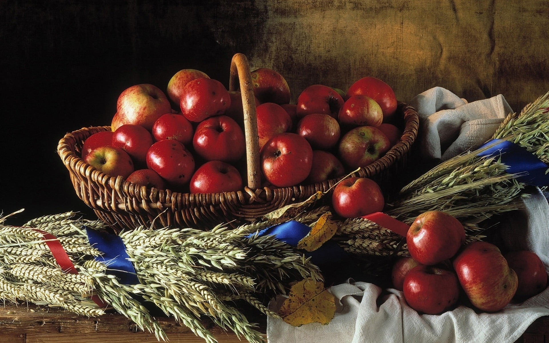 black background, apples, food, high angle view, yellow, basket, vegetable, tomato, fruit, healthy eating, wellbeing, choice, freshness, red, no people, HD Wallpaper