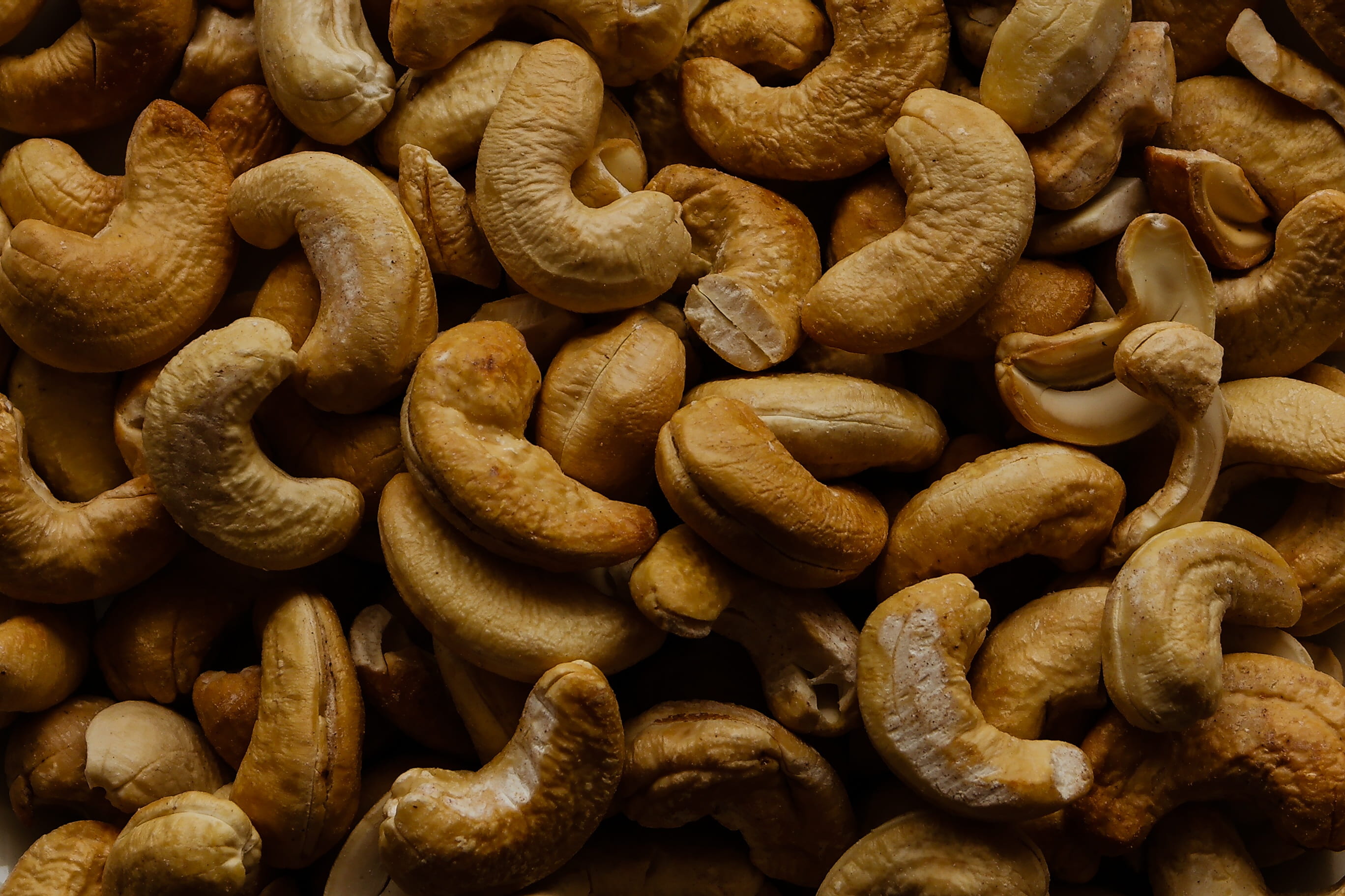 roasted, cashew nuts, still life, snack, nut - food, food and drink, full frame, brown, wellbeing, large group of objects, bunch, healthy, no people, close-up, HD Wallpaper