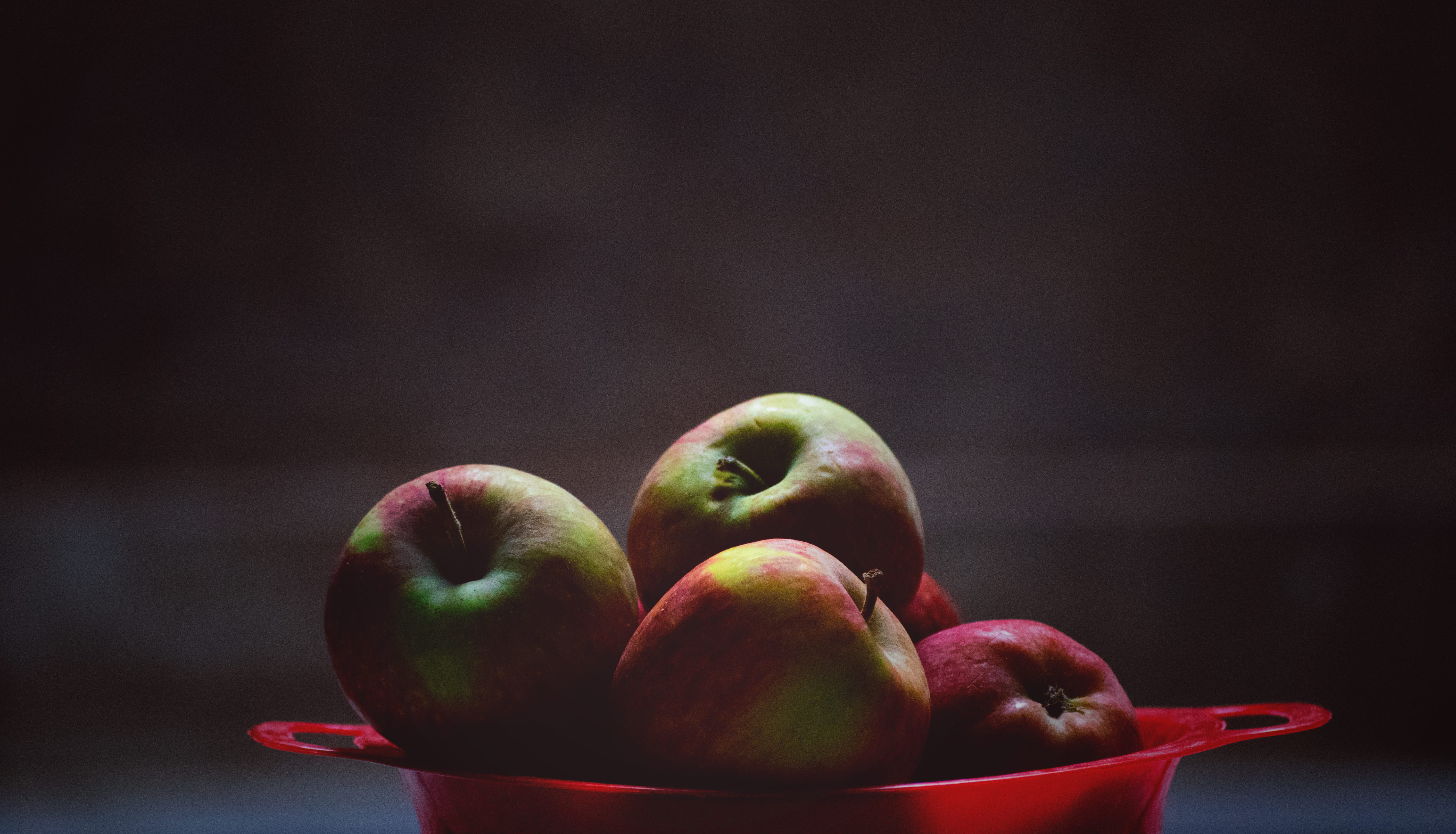 colors, food photography, group of objects, table, 5K, fruit, bowl, freshness, organic, apple, no people, wood - material, delicious, juicy, nutritious, HD Wallpaper