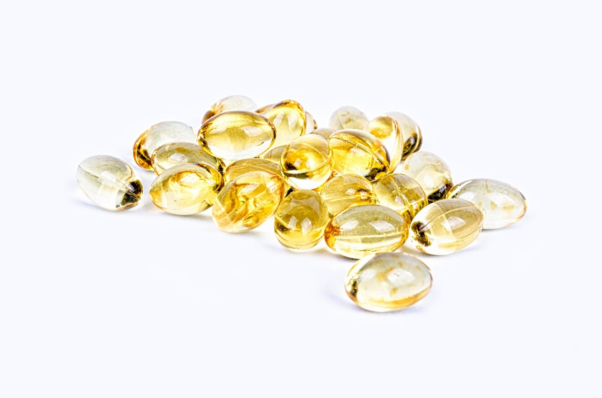 transparent, nutrient, medical, cut out, tablets, gel, horizontal, cod Liver Oil, close-up, healthy lifestyle, isolated white, yellow, healthcare And Medicine, HD Wallpaper