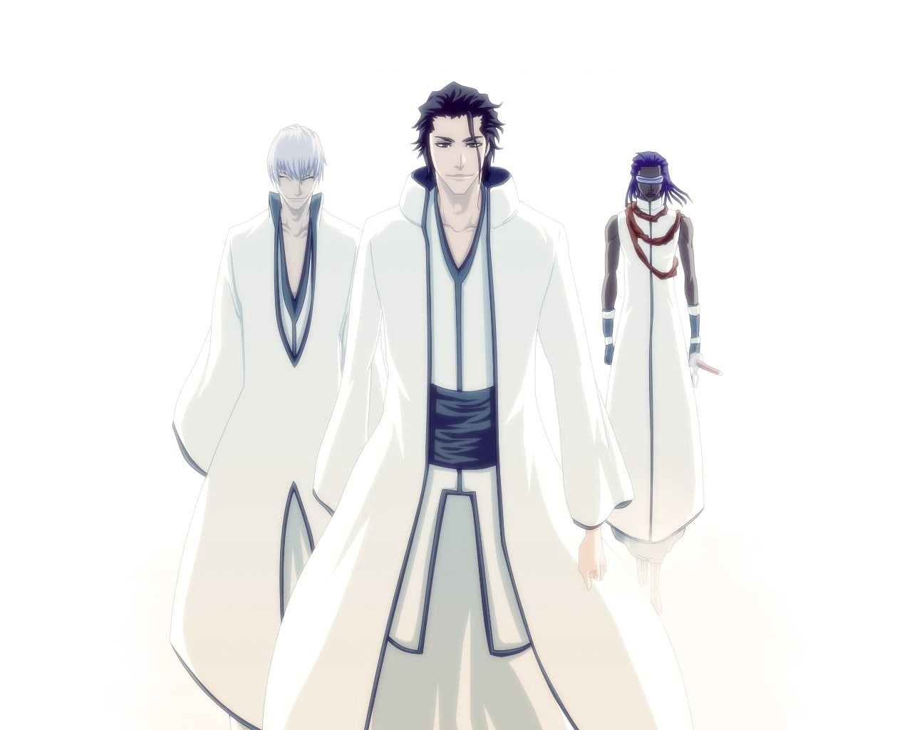 front view, adult, fashion, tousen kaname, women, white, occupation, standing, one Person, cut out, men, males, 720P, full length, bleach, young adult, HD Wallpaper