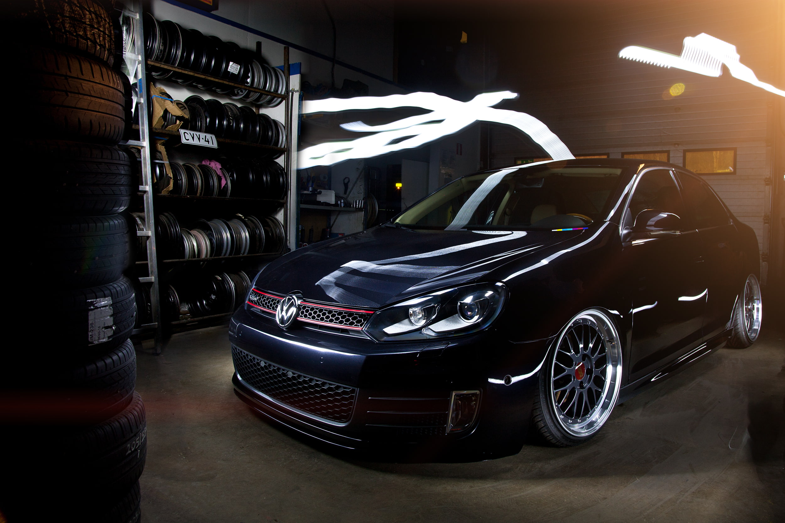 sedan, Volkswagen, 1080P, black, Jetta, MK6, GTD, HD Wallpaper