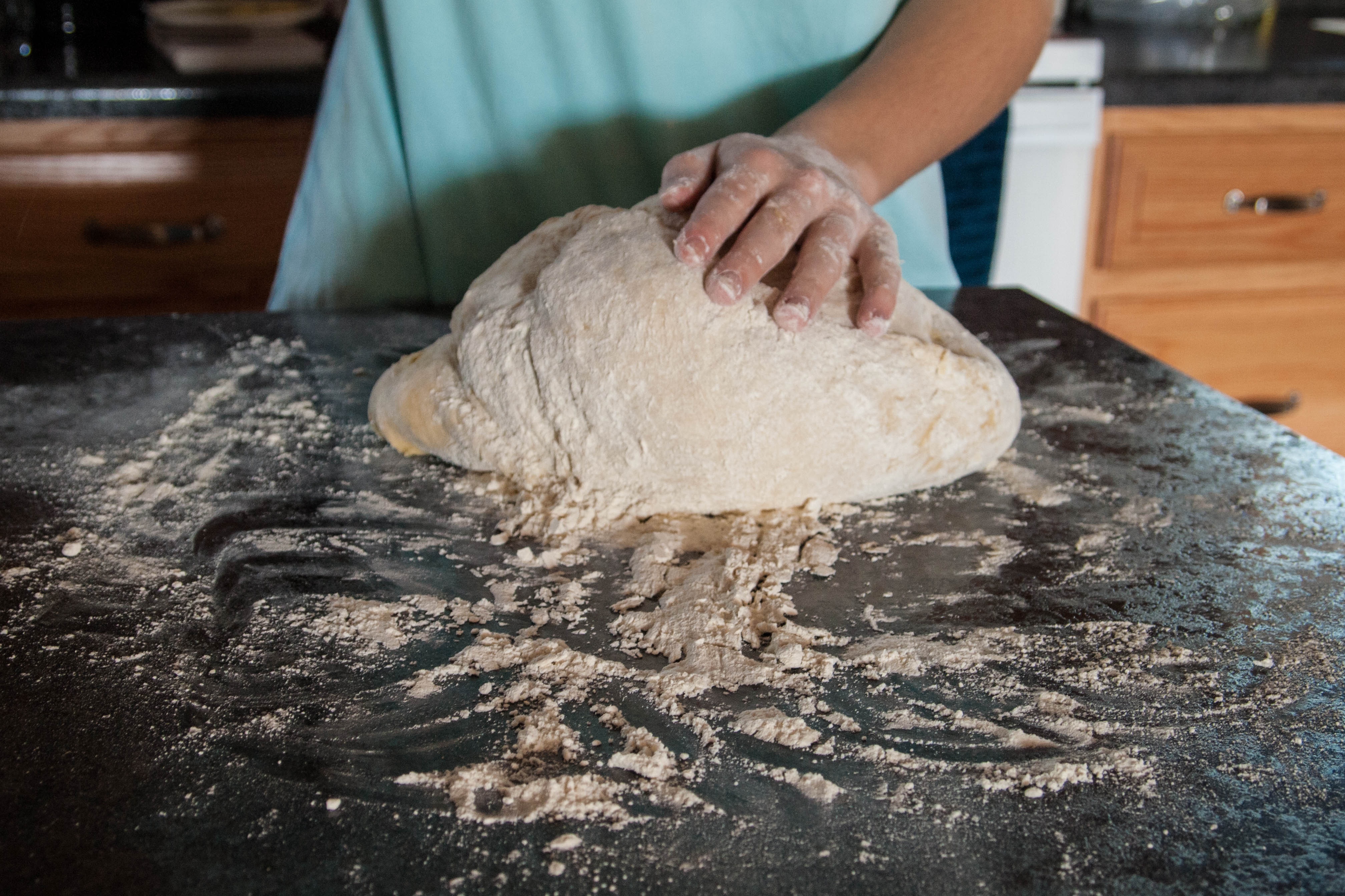 baker - Occupation, kneading, store, flour, wheat, preparation, person, baking bread, human Hand, food, wood - Material, indoors, pastry, making, human body part, HD Wallpaper