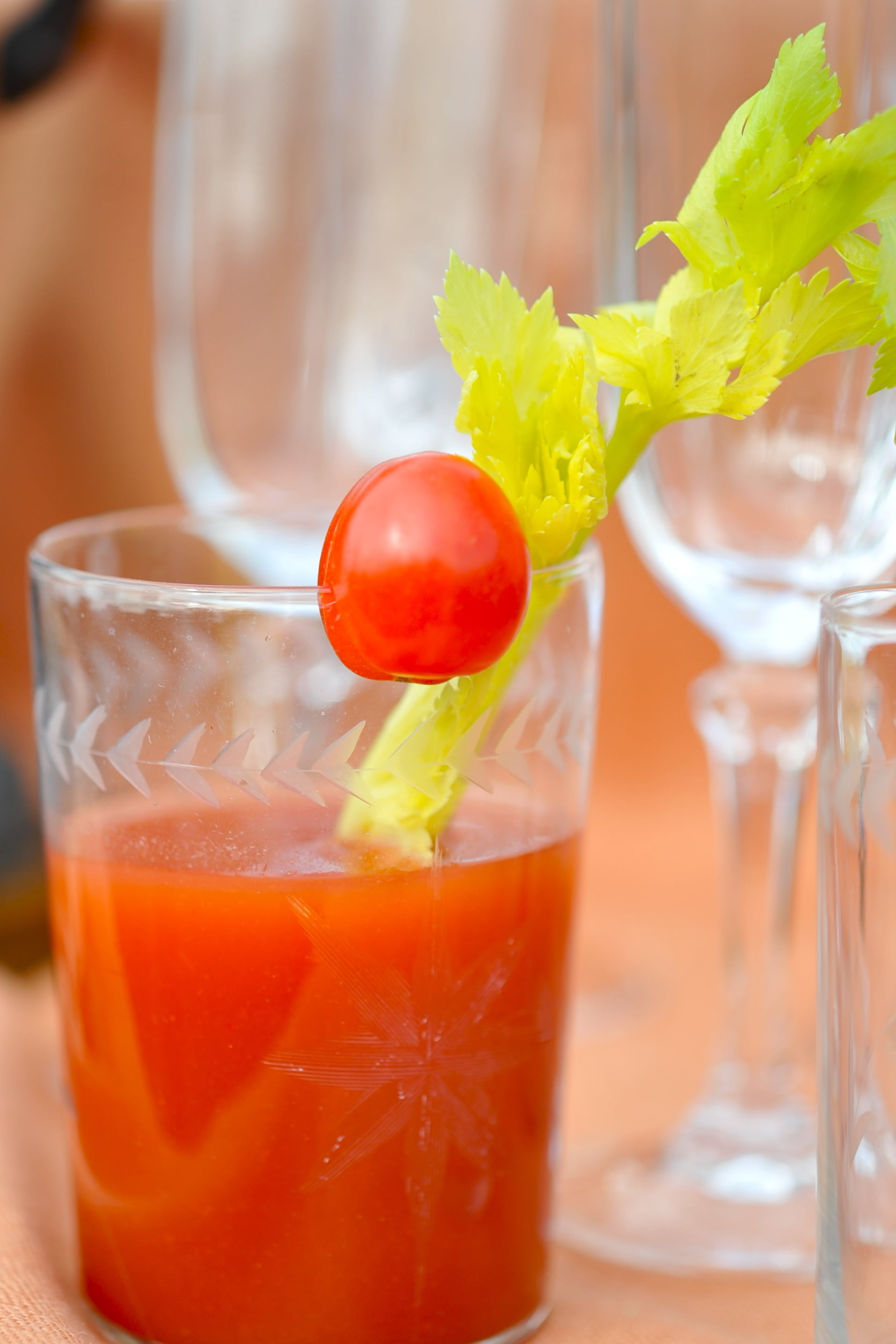 celery, beverage, ice cube, ice, herb, fruit, seasoning, tabasco, focus on foreground, household equipment, food and drink, table, mary, bar, 2K, liquor, Phone HD Wallpaper