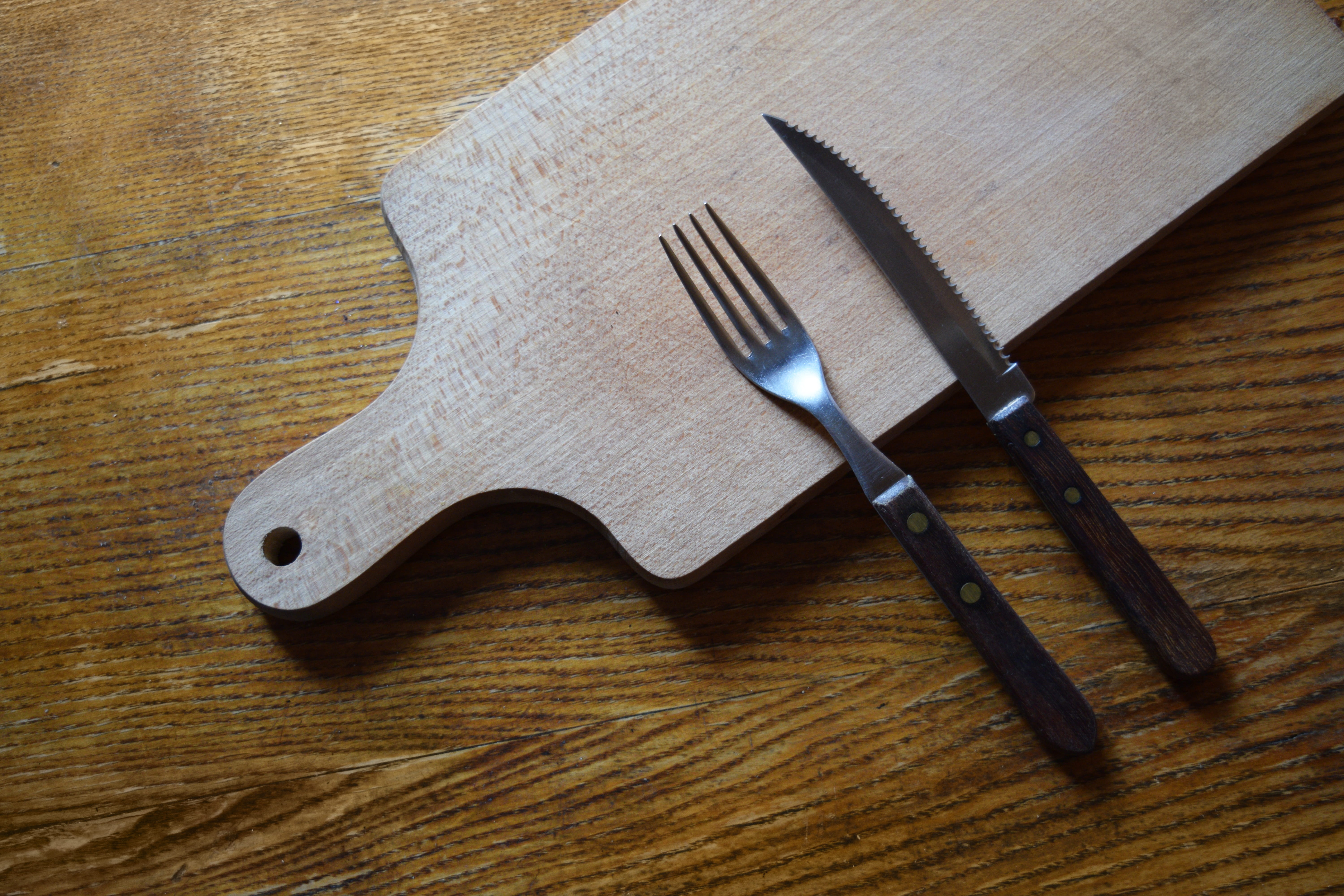culinary, menu, stainless, cooking, beside, kitchenware, metal, eating utensil, table, traditional, utensil, meal, cuisine, chopping, wood - material, kitchen utensil, HD Wallpaper
