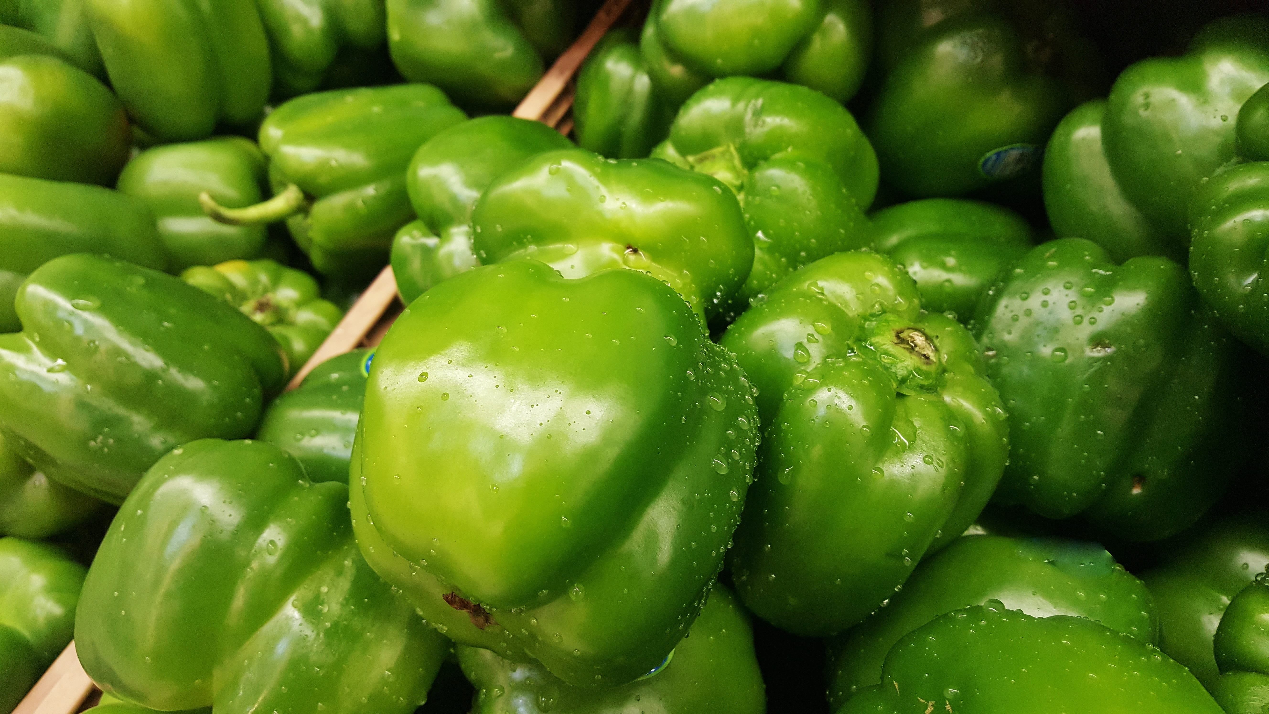 pepper, vegan, vegetables, organic, abundance, greens, healthy eating, no people, market, vegetarian, raw food, fresh, close-up, food, grocery, full frame, HD Wallpaper