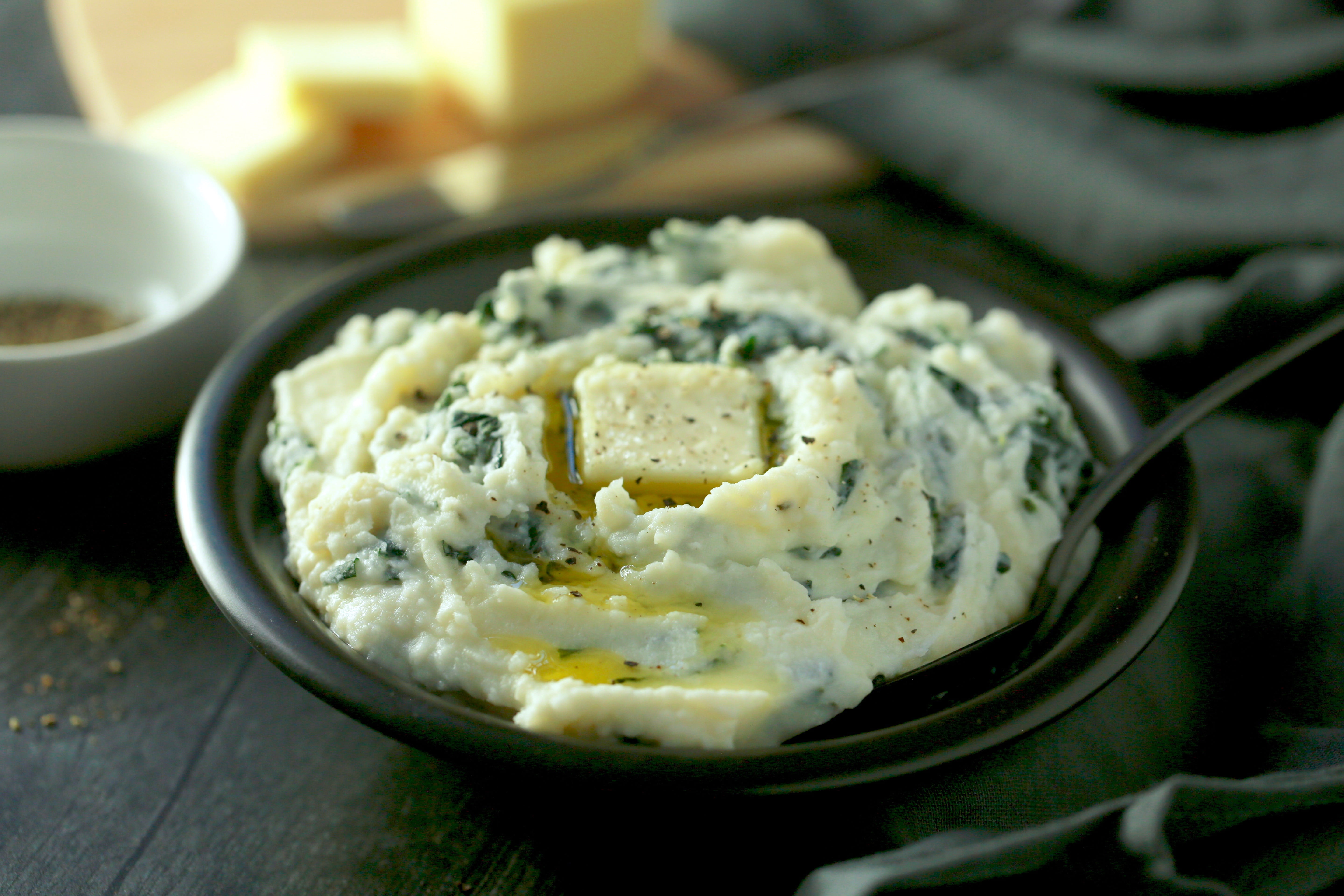 butter, asian food, close-up, crockery, dessert, irish, kale, 5K, breakfast, march 17, mashed potatoes, traditional irish food, ireland, plate, garnish, HD Wallpaper
