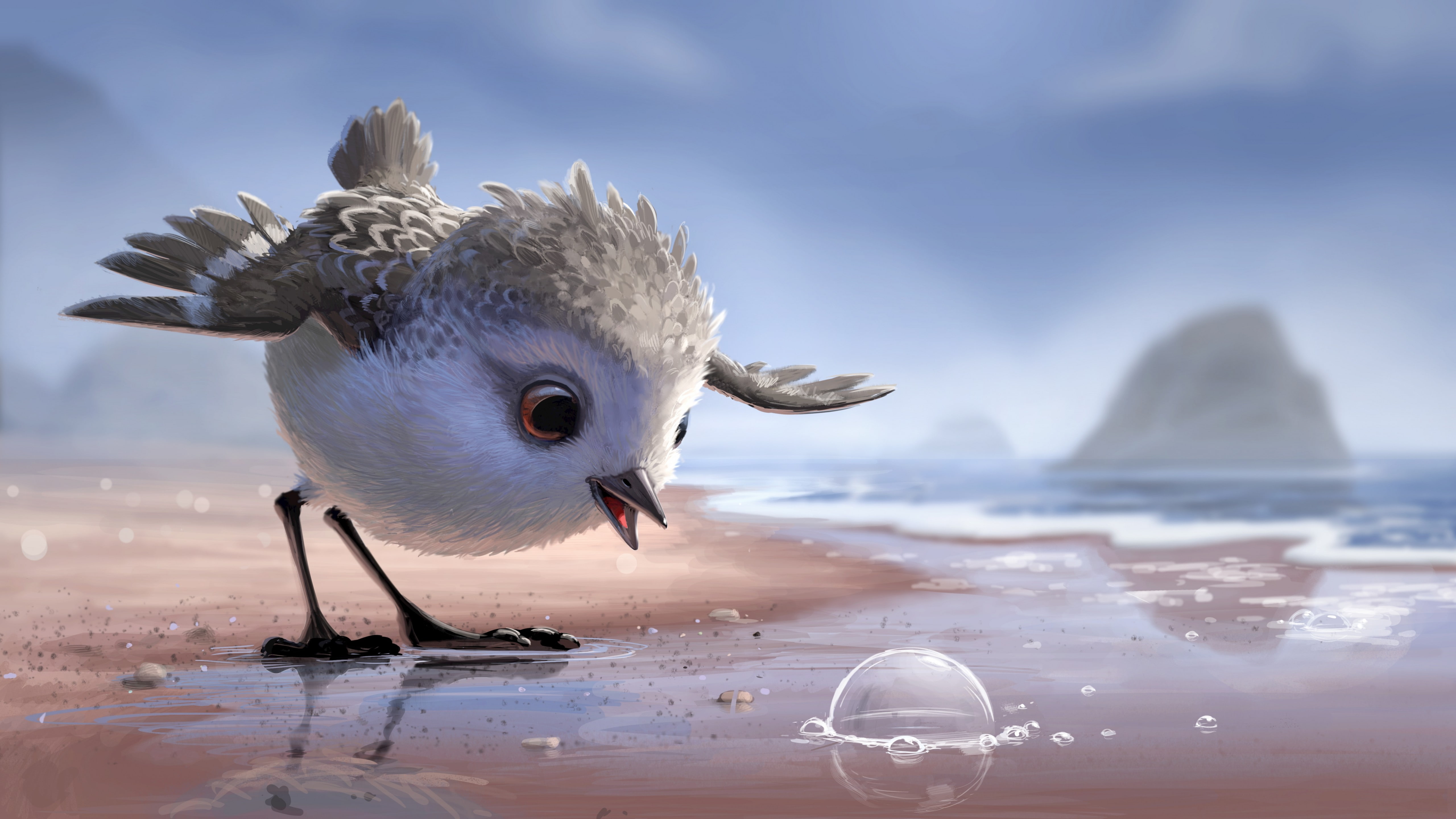 Piper, pixar, 5K, bird, HD Wallpaper