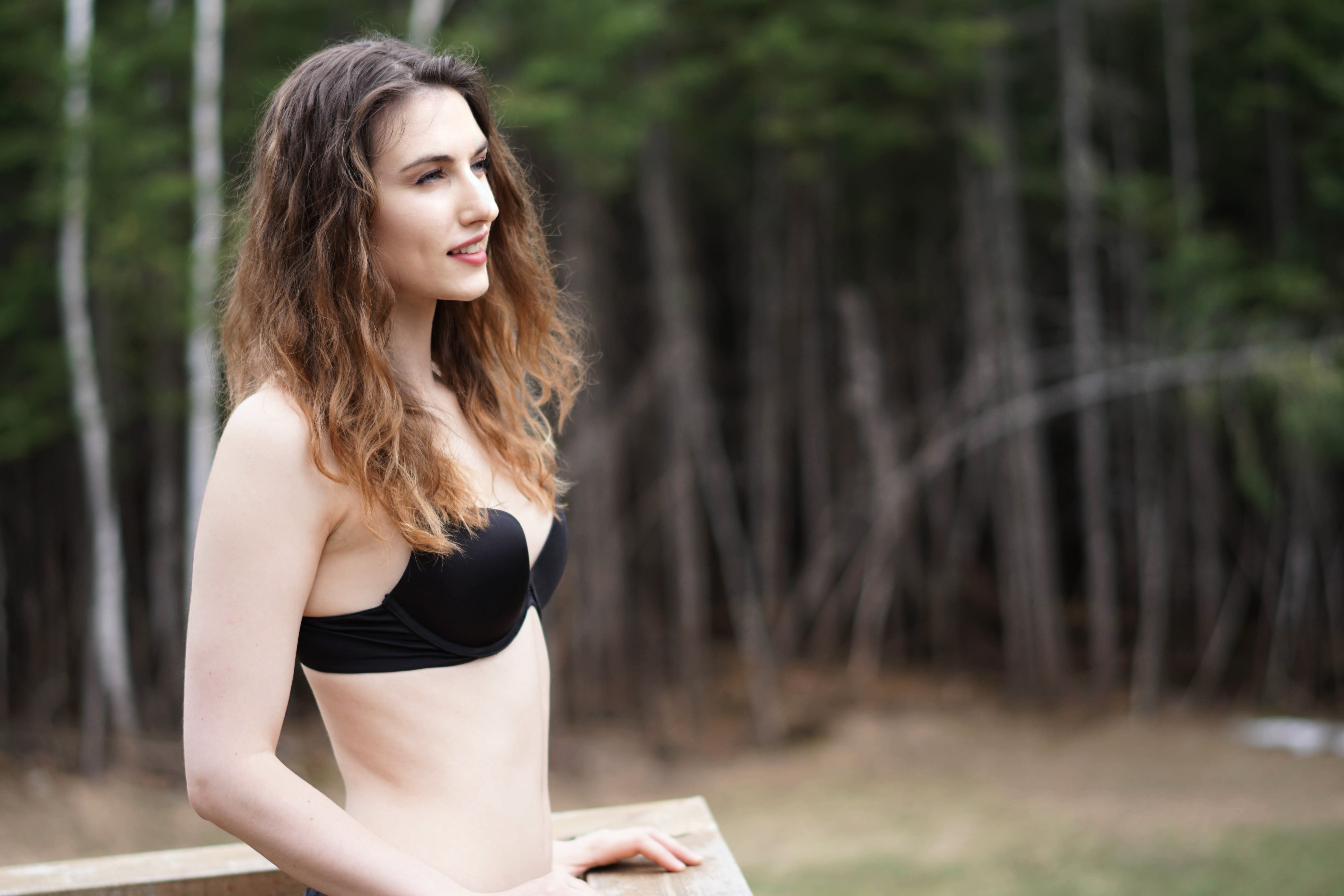 women, outdoors, 5K, long hair, tree, hair, hairstyle, young adult, land, one person, focus on foreground, standing, brown hair, beauty, Piper Blush, young women, HD Wallpaper