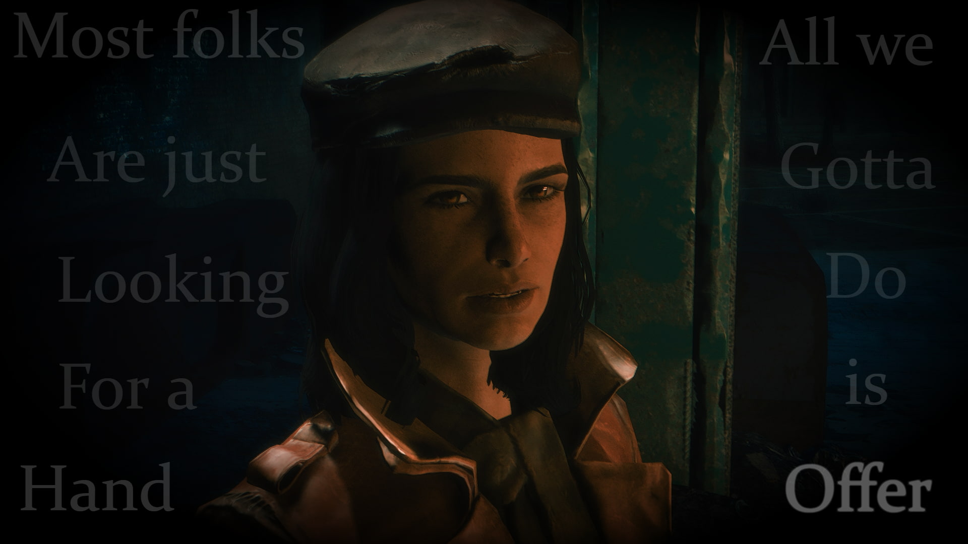Fallout 4, Piper Wright, 1080P, screen shot, typography, video games, HD Wallpaper