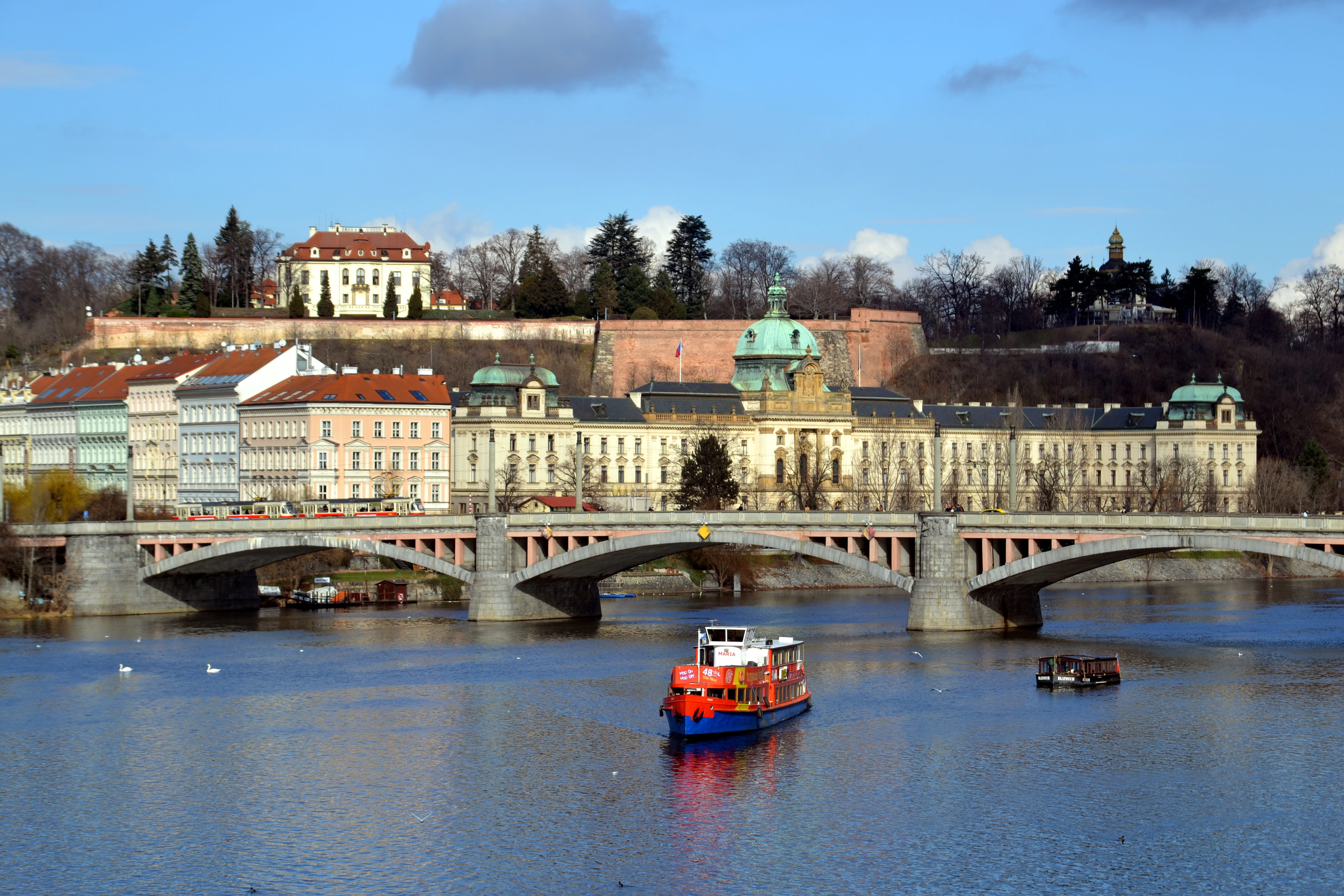 travel, bridge, mode of transportation, old town, water, passenger craft, transportation, connection, building exterior, europe, nautical vessel, River, HD Wallpaper