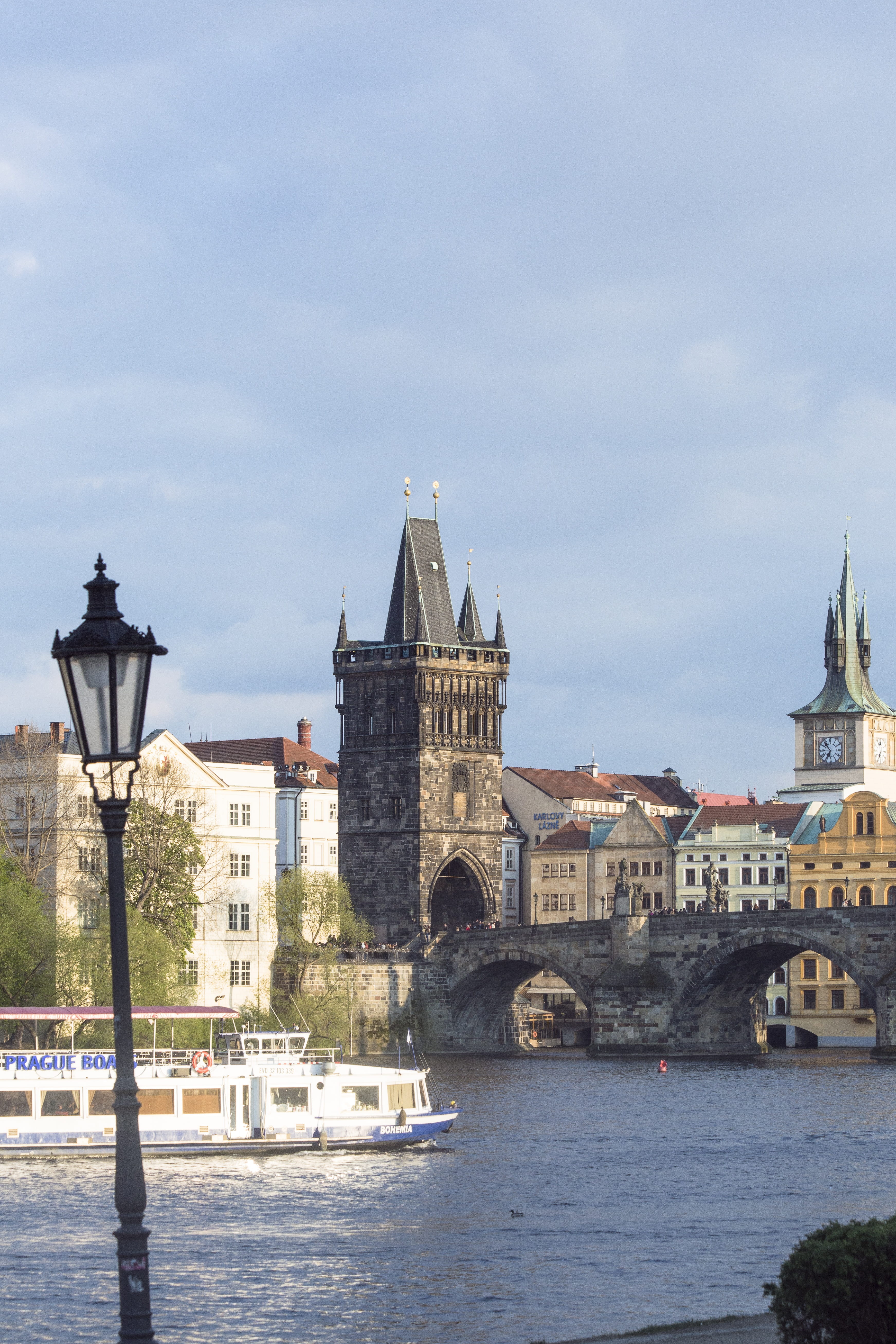 day, building exterior, travel, moldova, transportation, waterfront, tourism, small page, water, cloud - sky, no people, outdoors, river, prague, building, Phone HD Wallpaper