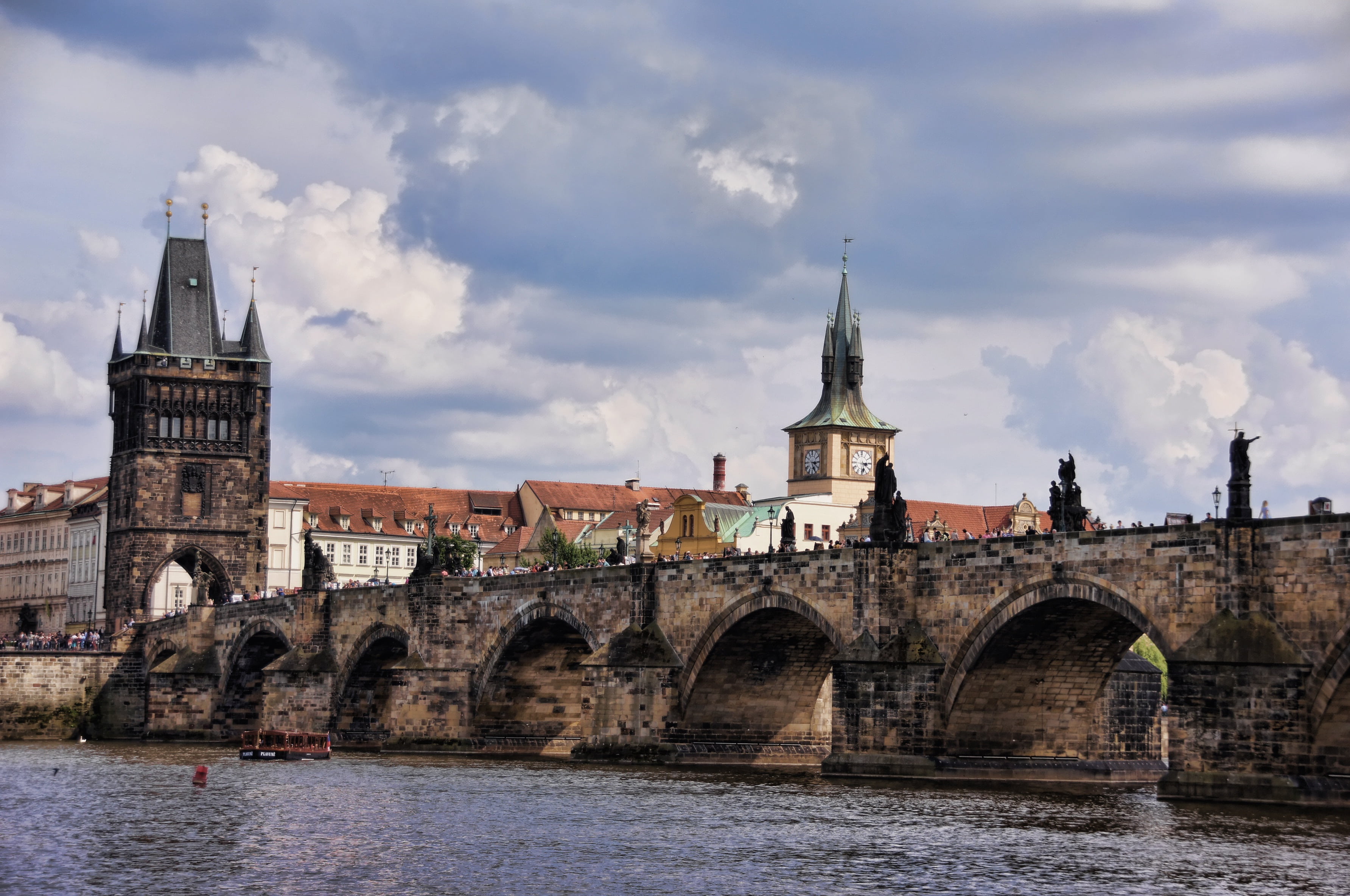 czech republic, historically, building exterior, architecture, travel destinations, cityscape, city, town, old town, connection, outdoors, bridge - man made structure, HD Wallpaper