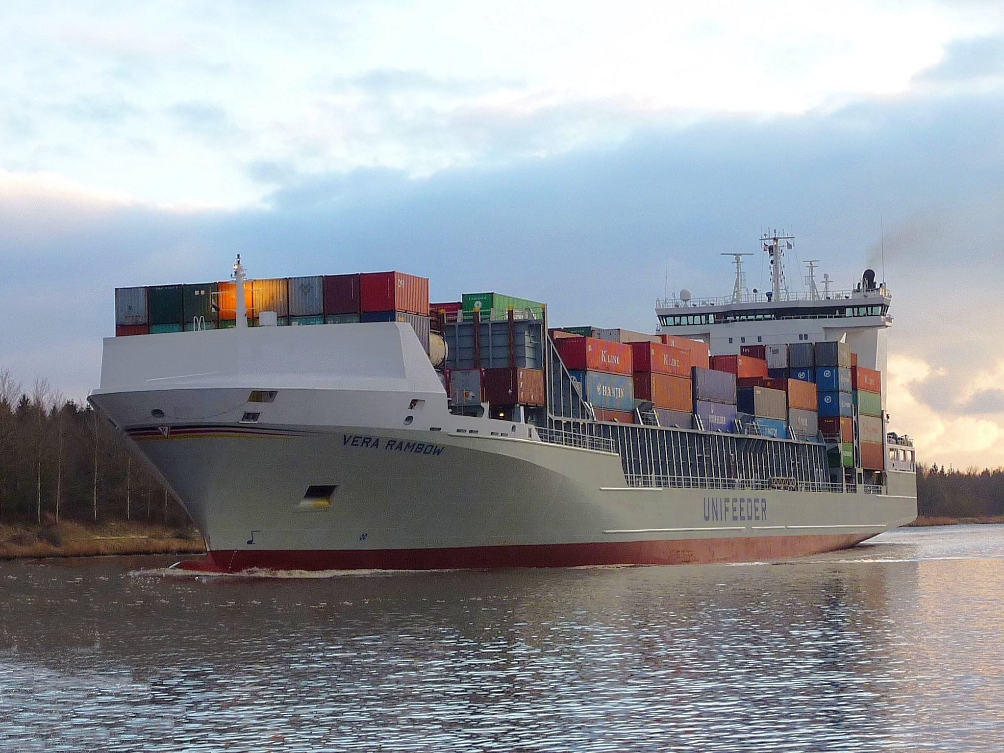 nautical vessel, sea, 1080P, sky, cargo container, passenger craft, water, cloud - sky, freight transportation, no people, business, north america, frachtschiff, HD Wallpaper
