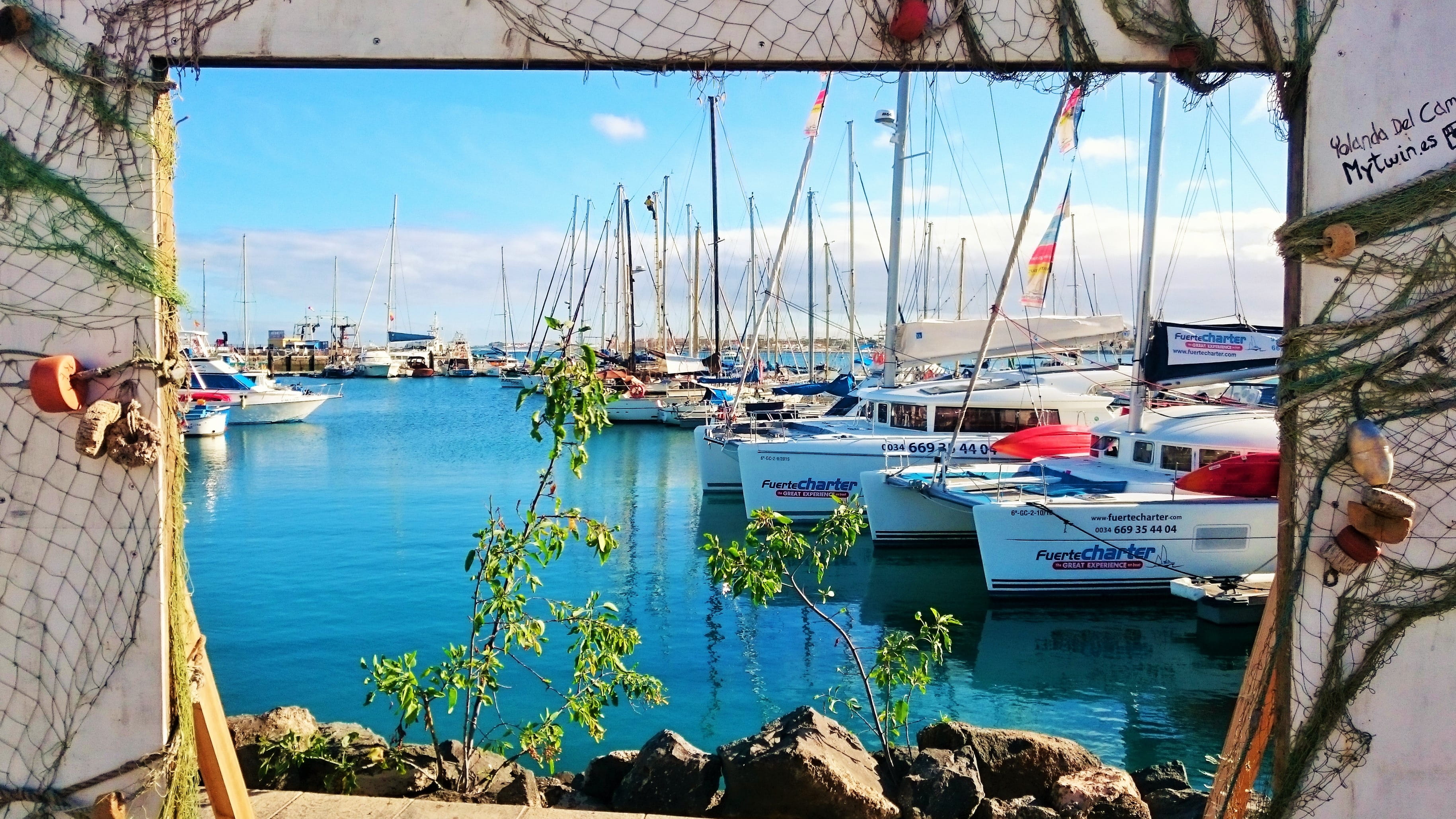sky, fuerteventura, fishing industry, boat, mast, canary islands, freighter, water, vacations, fishing boat, night life, architecture, marina, corralejo, HD Wallpaper