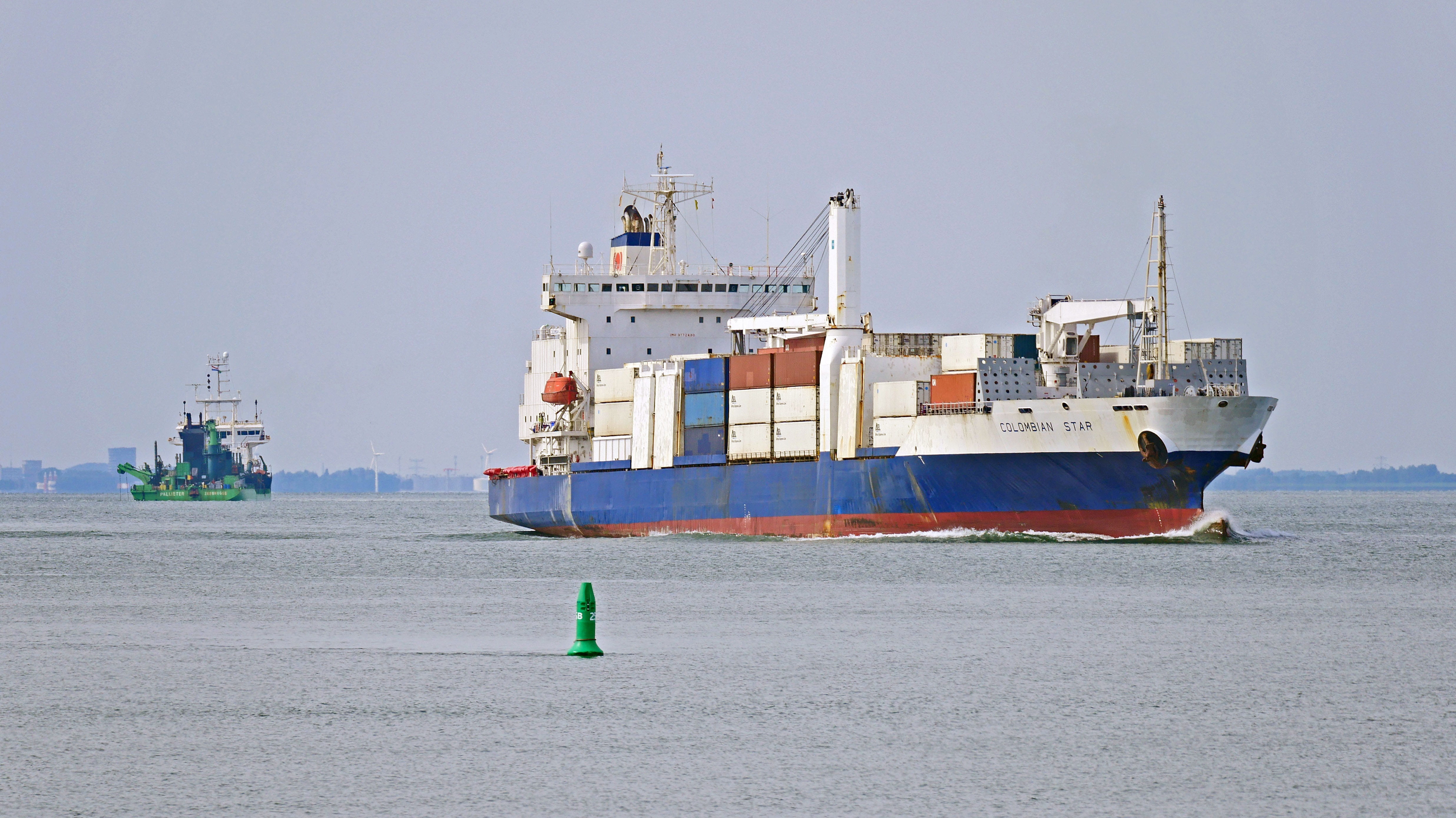 transportation, cargo, brackish water, unloading, container, transport, mode of transportation, white, harbor, no people, daytime, ship, province zeeland, HD Wallpaper