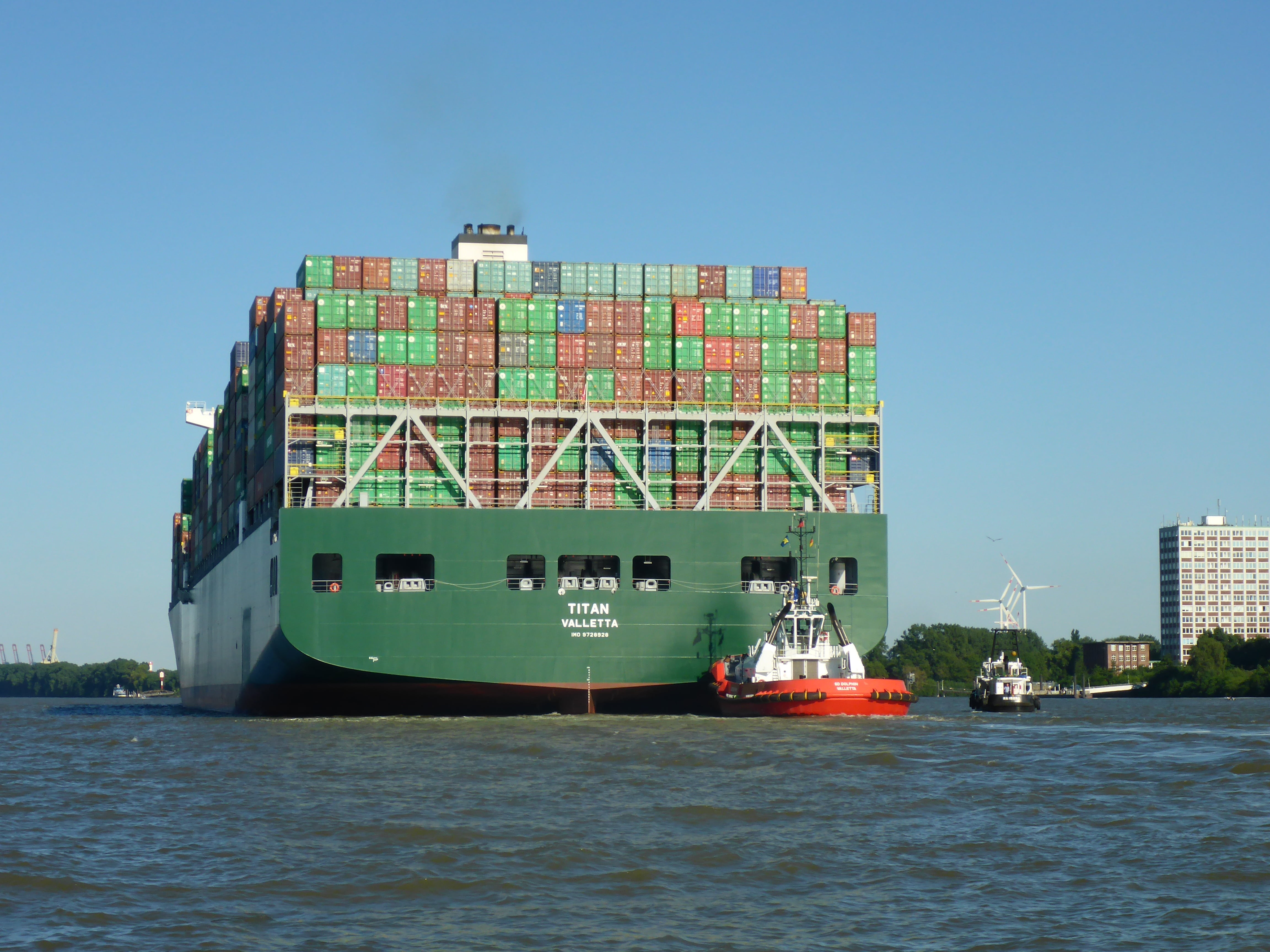 built structure, port, 4K, nature, building exterior, container vessel, shipping, envelope, container, container handling, day, mode of transportation, HD Wallpaper