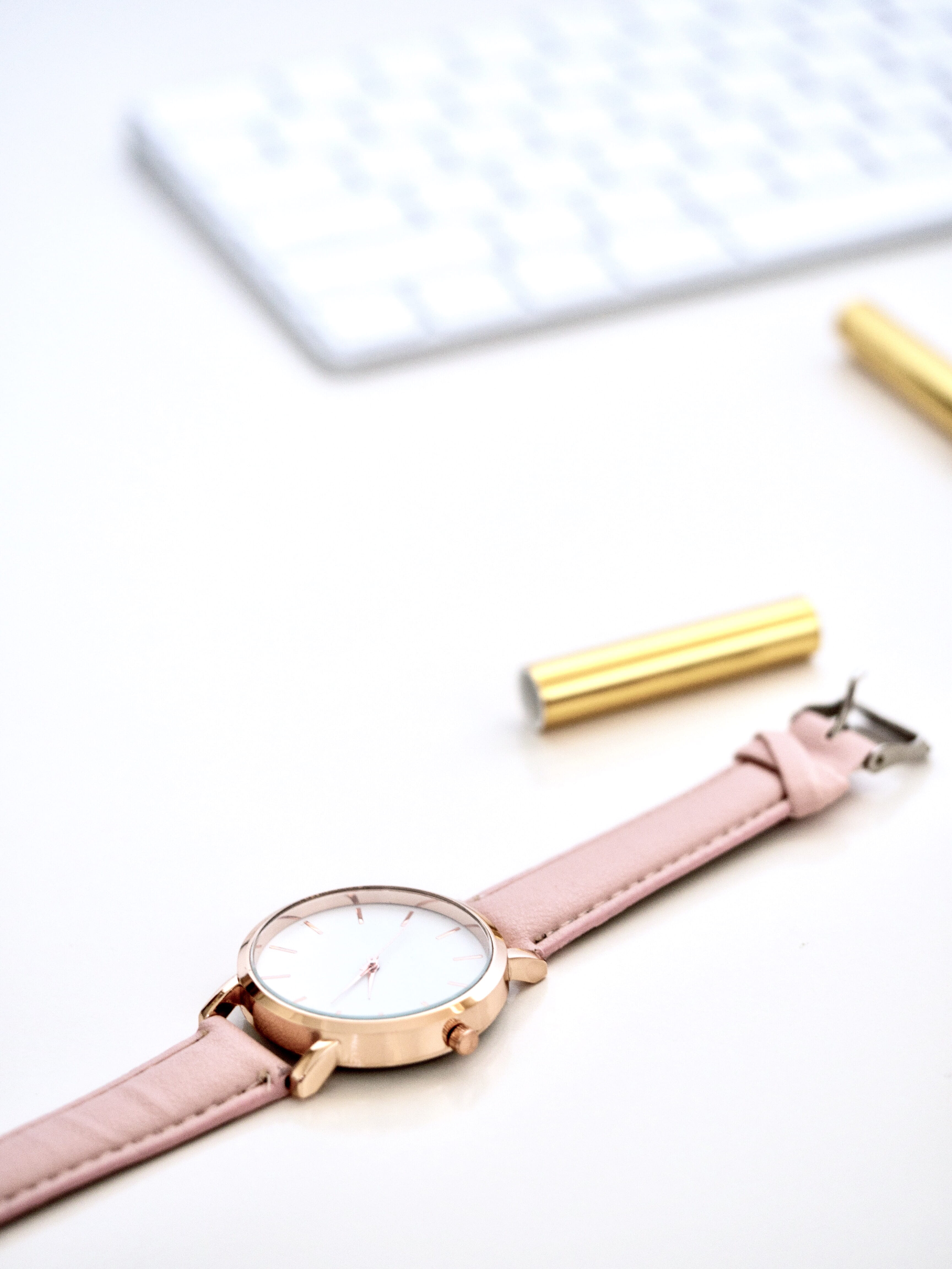 concepts, keyboard, clock, journal, framed, ideas, white, equipment, office, surface, bright, pen, creative, planning, paper, background, working, Phone HD Wallpaper