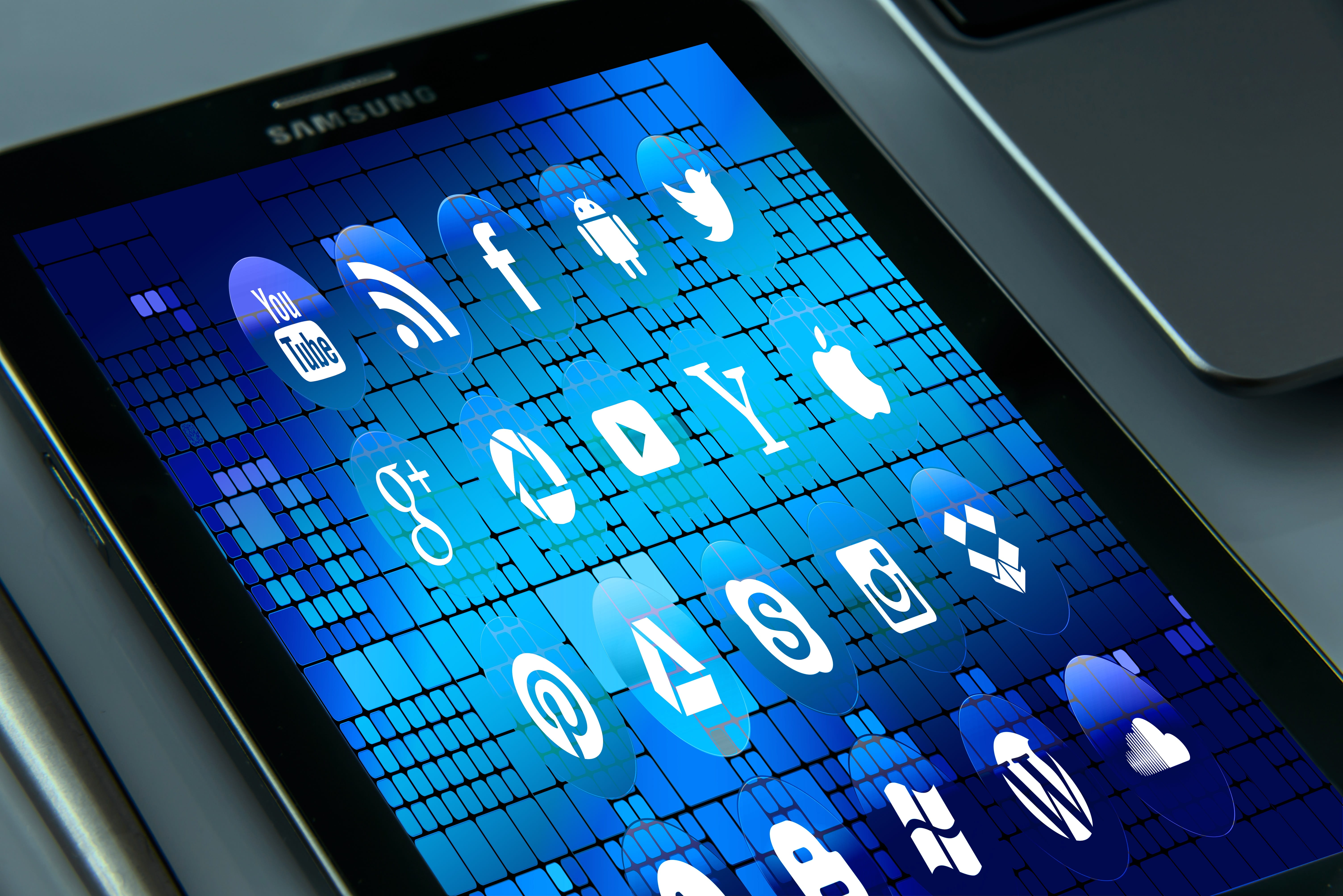 computer equipment, internet, computer, data, office, black, technology, business, social network, galaxy, presentation, analysis, computer network, close-up, HD Wallpaper