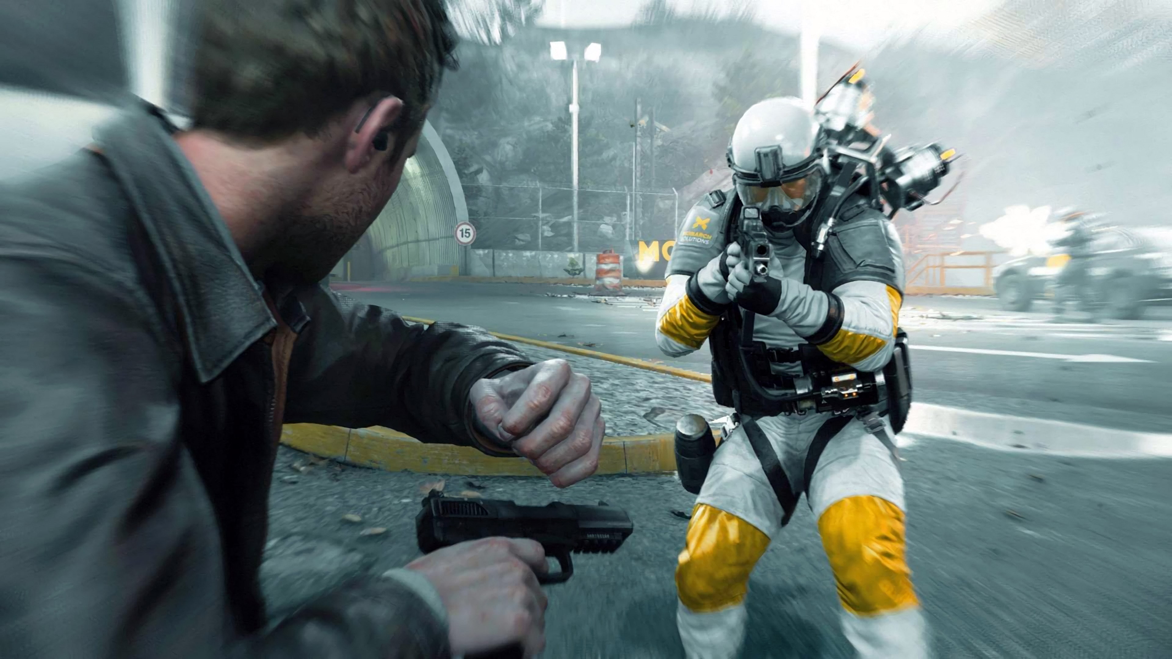 men, military, protection, 4K, holding, government, mid adult, communication, aggression, headwear, males, safety, helmet, adult, people, sign, quantum break, HD Wallpaper