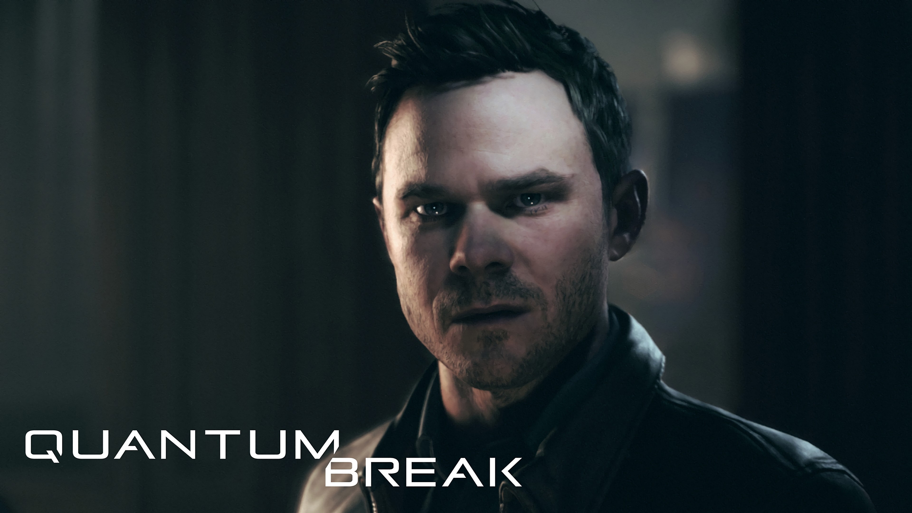focus on foreground, casual clothing, mid adult men, young adult, men, 4K, males, indoors, quantum break, aggression, one person, facial hair, looking at camera, HD Wallpaper