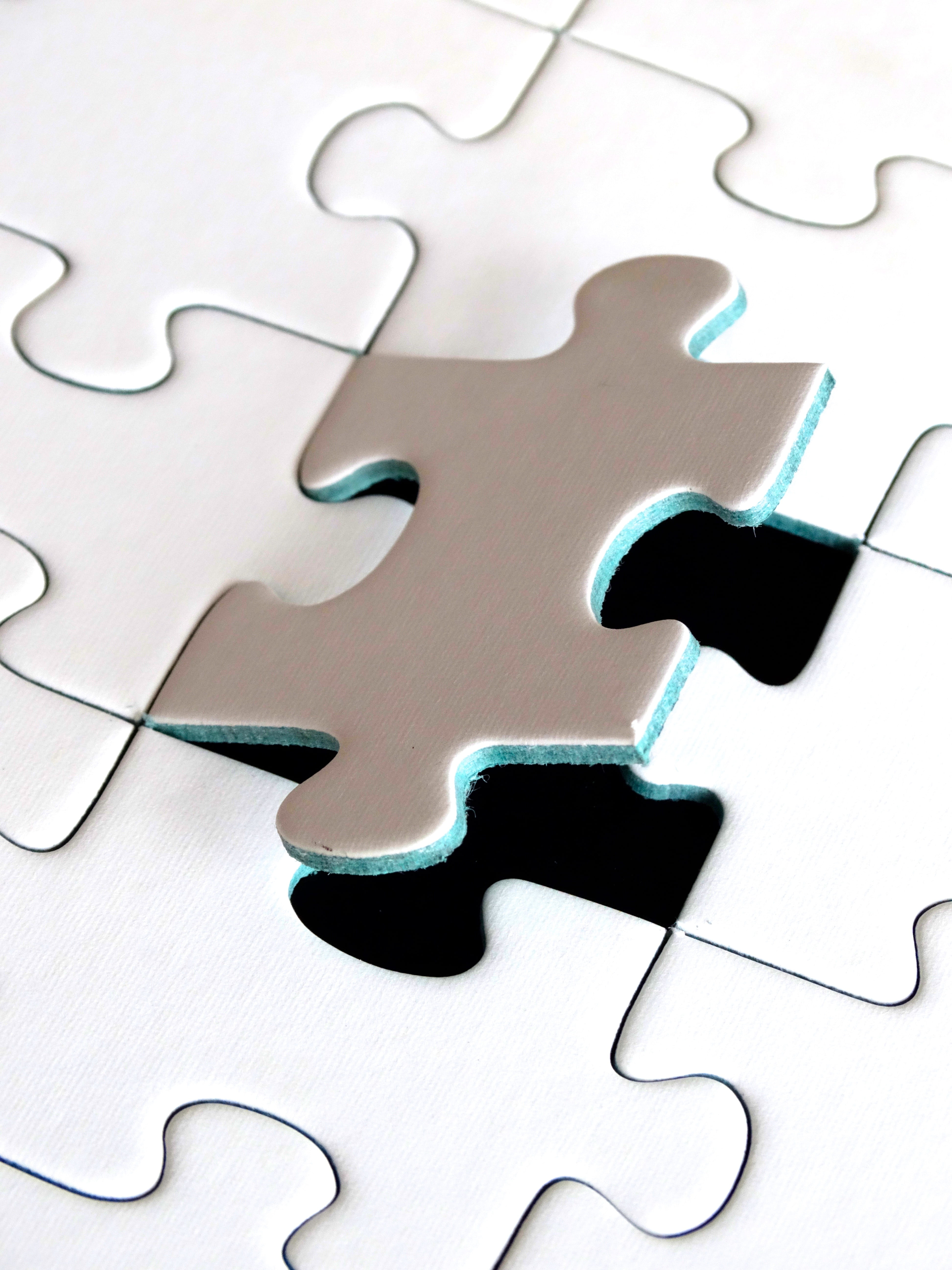 last element, puzzle, strategy, full frame, interlocked, piece, backgrounds, solution, jigsaw piece, exact fit, white color, connection, high angle view, Phone HD Wallpaper