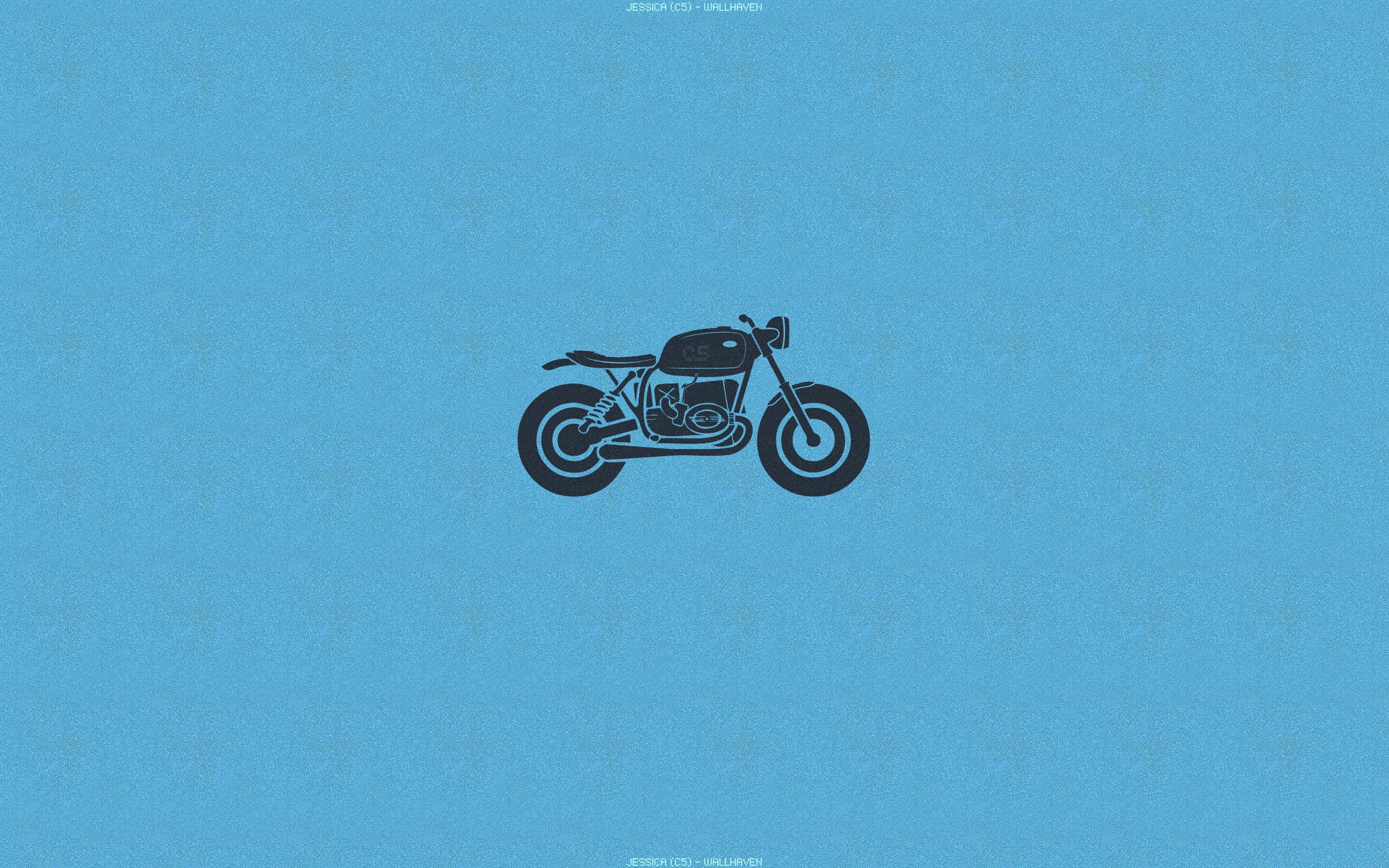 leisure activity, directly above, cyan, 2K, no people, blue background, transportation, copy space, land vehicle, cut out, riding, retro styled, sport, HD Wallpaper