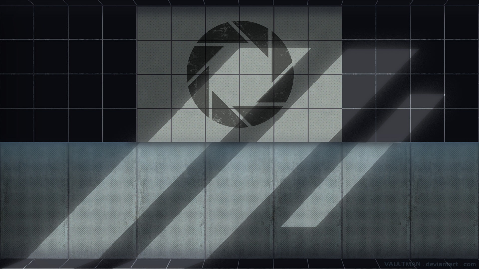 1080P, logo, aperture, video games, portal, hd, HD Wallpaper