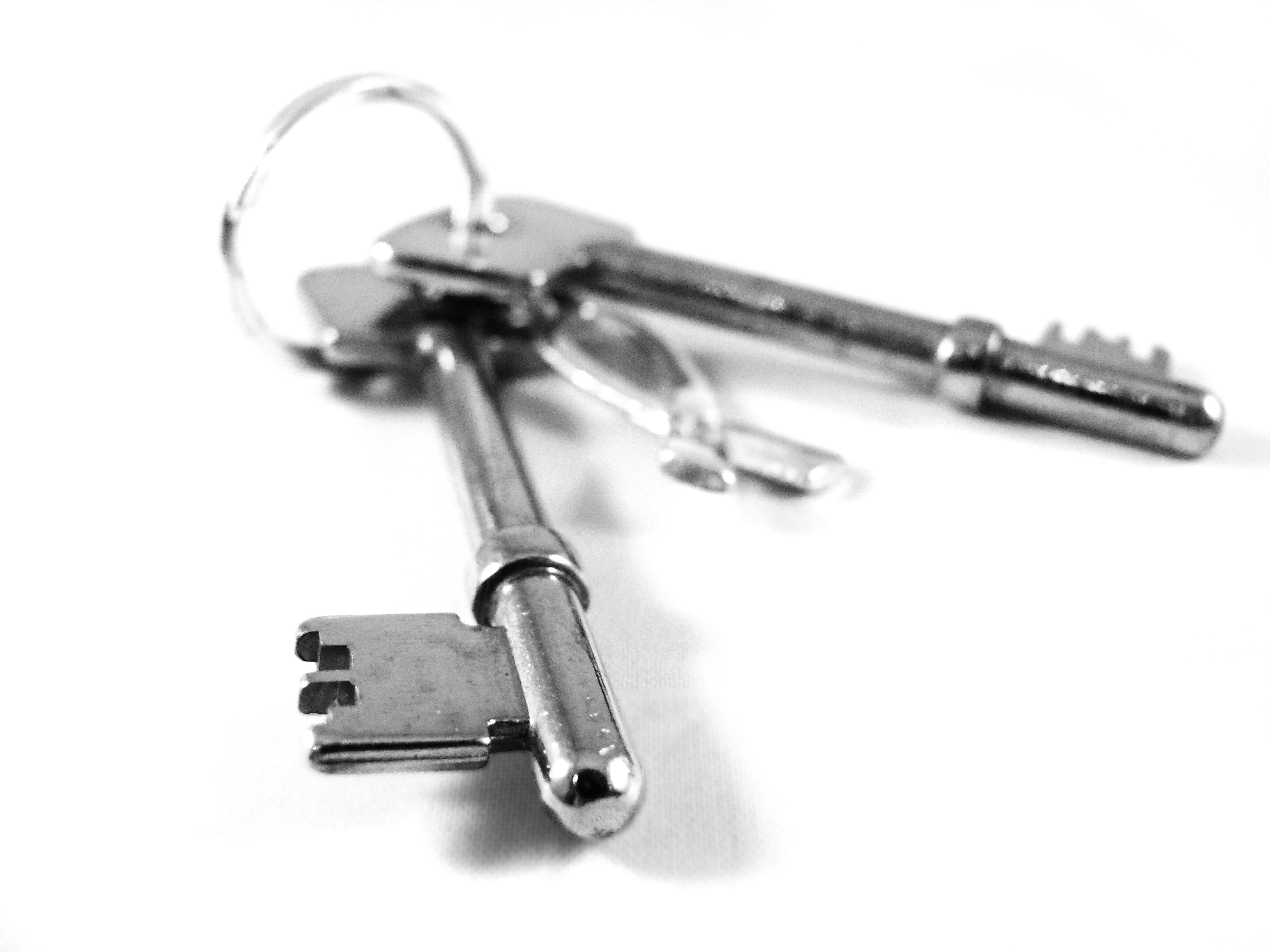 indoors, metallic, unlock, white, protection, silver - metal, high angle view, silver, metal, secure, single object, white background, lock, house, 2K, HD Wallpaper