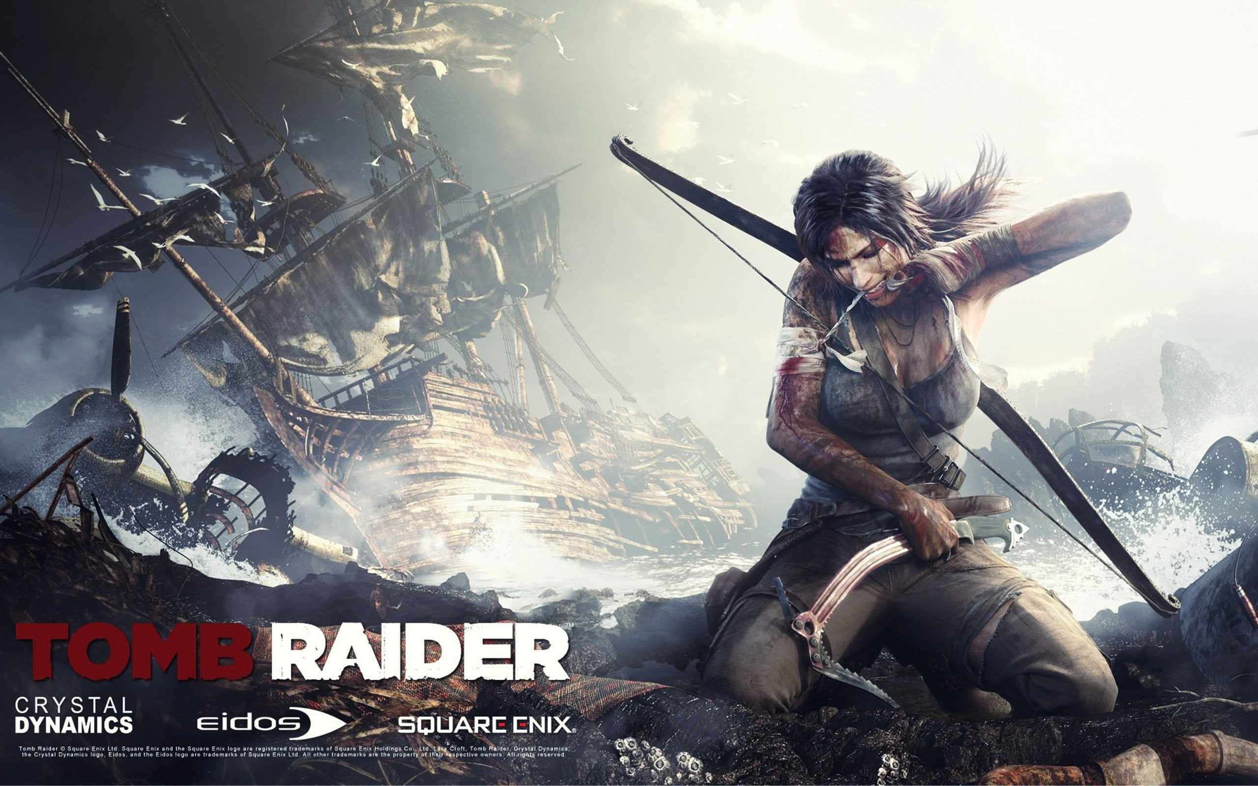 raider, 2K, unlocked, tomb, weapons, HD Wallpaper