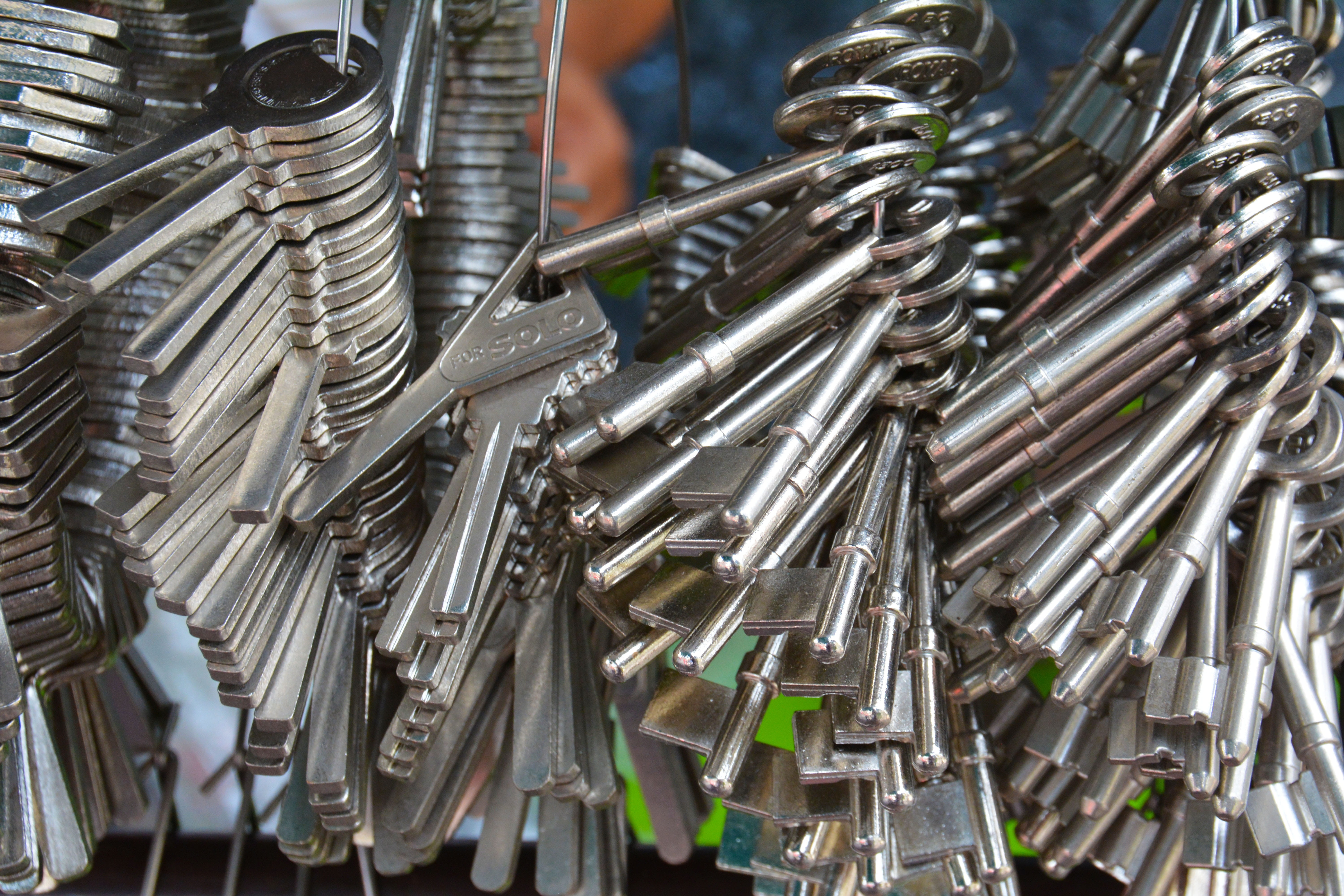 set, metal, bunch, industry, full frame, day, ring, lockup, collection, high angle view, metallic, factory, abundance, locked, no people, 5K, open, house, HD Wallpaper