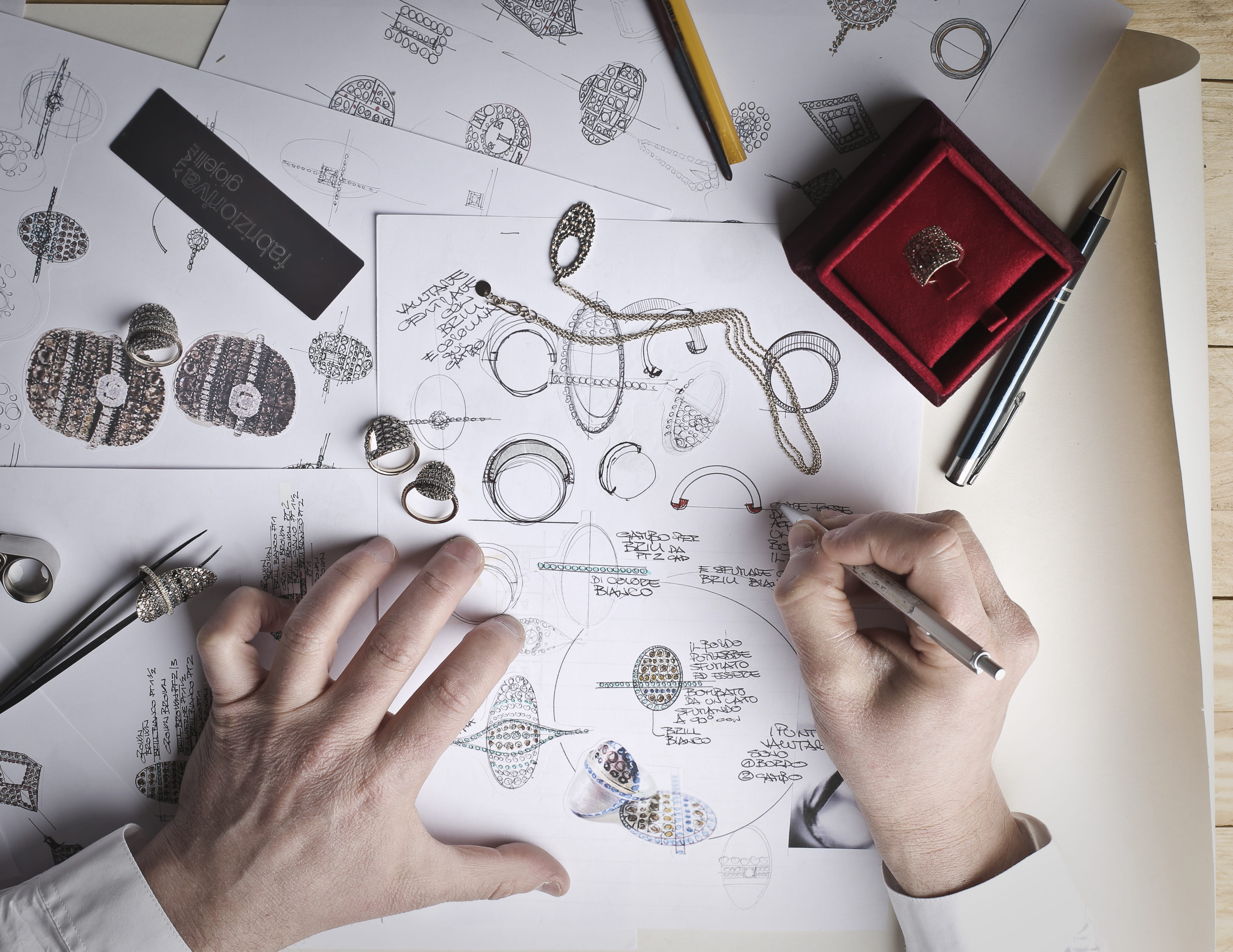 design professional, human body part, workspace, equipment, pen, jewel, pencil, personal perspective, writing, hand, indoors, activity, architect, plan, HD Wallpaper