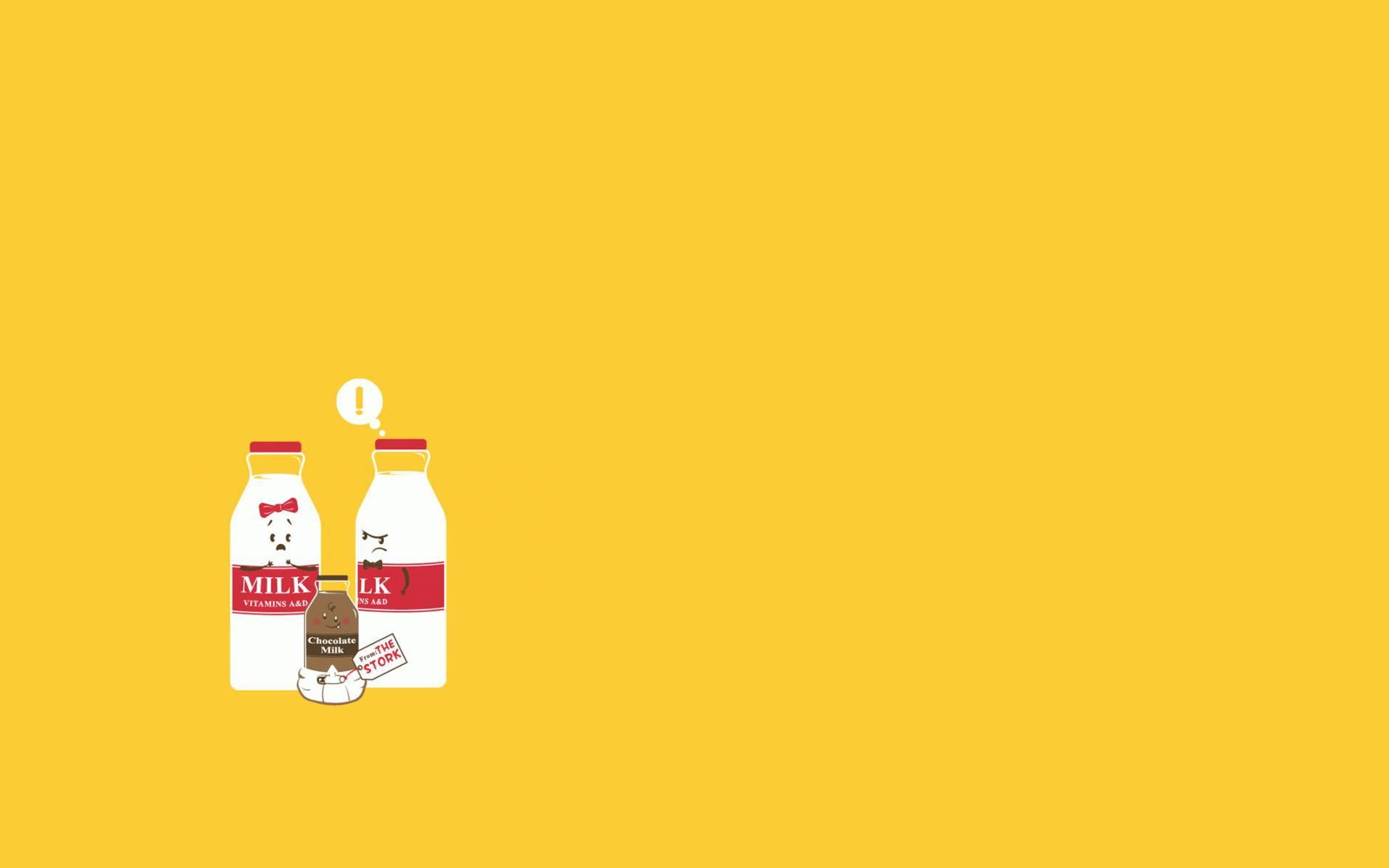 pill, white, bottles, yellow background, milk, cut out, container, still life, healthcare and medicine, illustration, 1080P, studio shot, medicine, copy space, HD Wallpaper