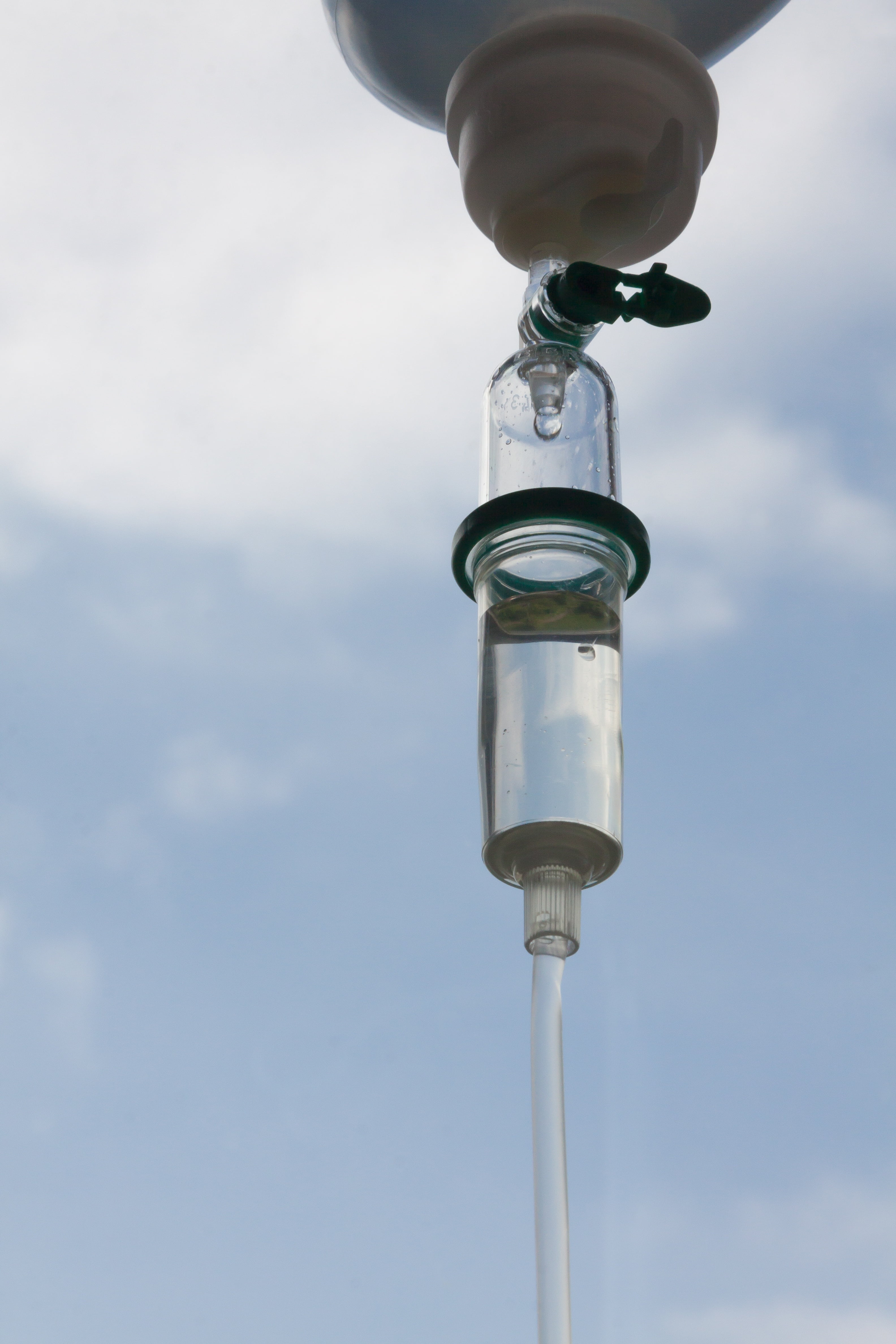 close-up, 4K, low angle view, street light, focus on foreground, blue, day, technology, pole, infusion, hospital, sky, drip, glass, glass - material, metal, Phone HD Wallpaper