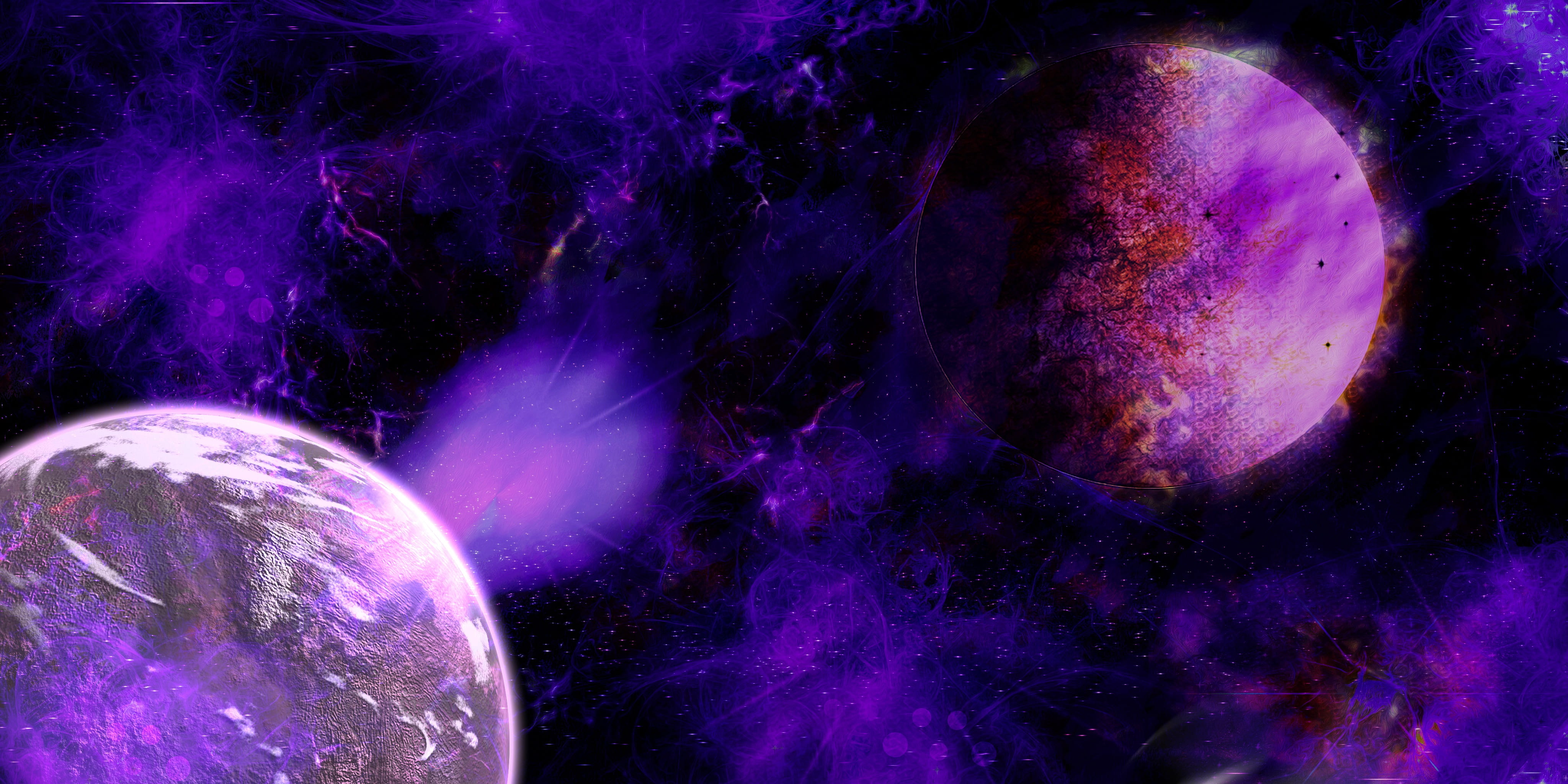 multi colored, cosmos, backgrounds, eternity, indoors, no people, purple, astrology, sphere, studio shot, close-up, space, galaxy, moon, abstract, background, HD Wallpaper