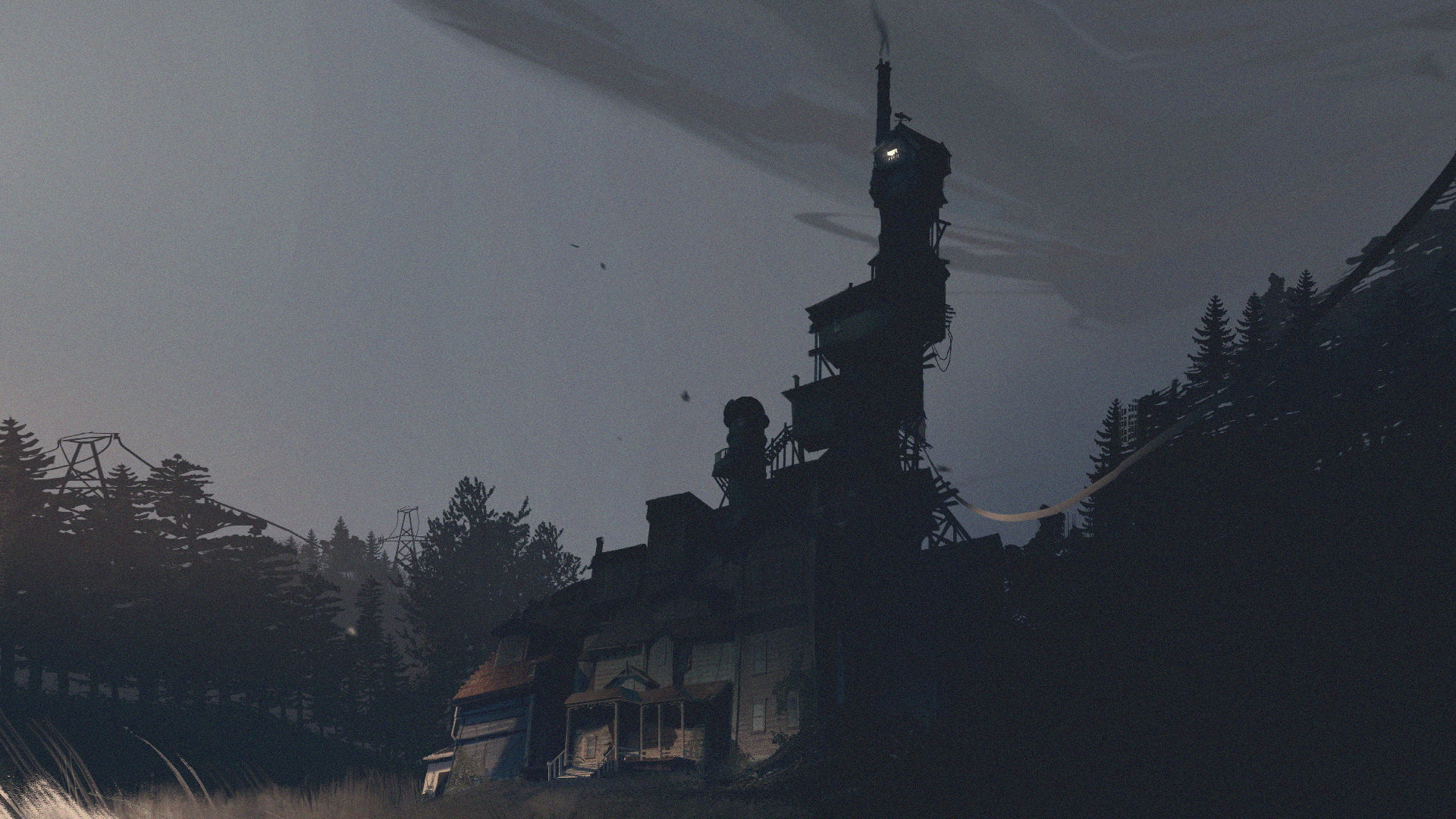 What Remains of Edith Finch, video games, 1080P, night, trees, HD Wallpaper