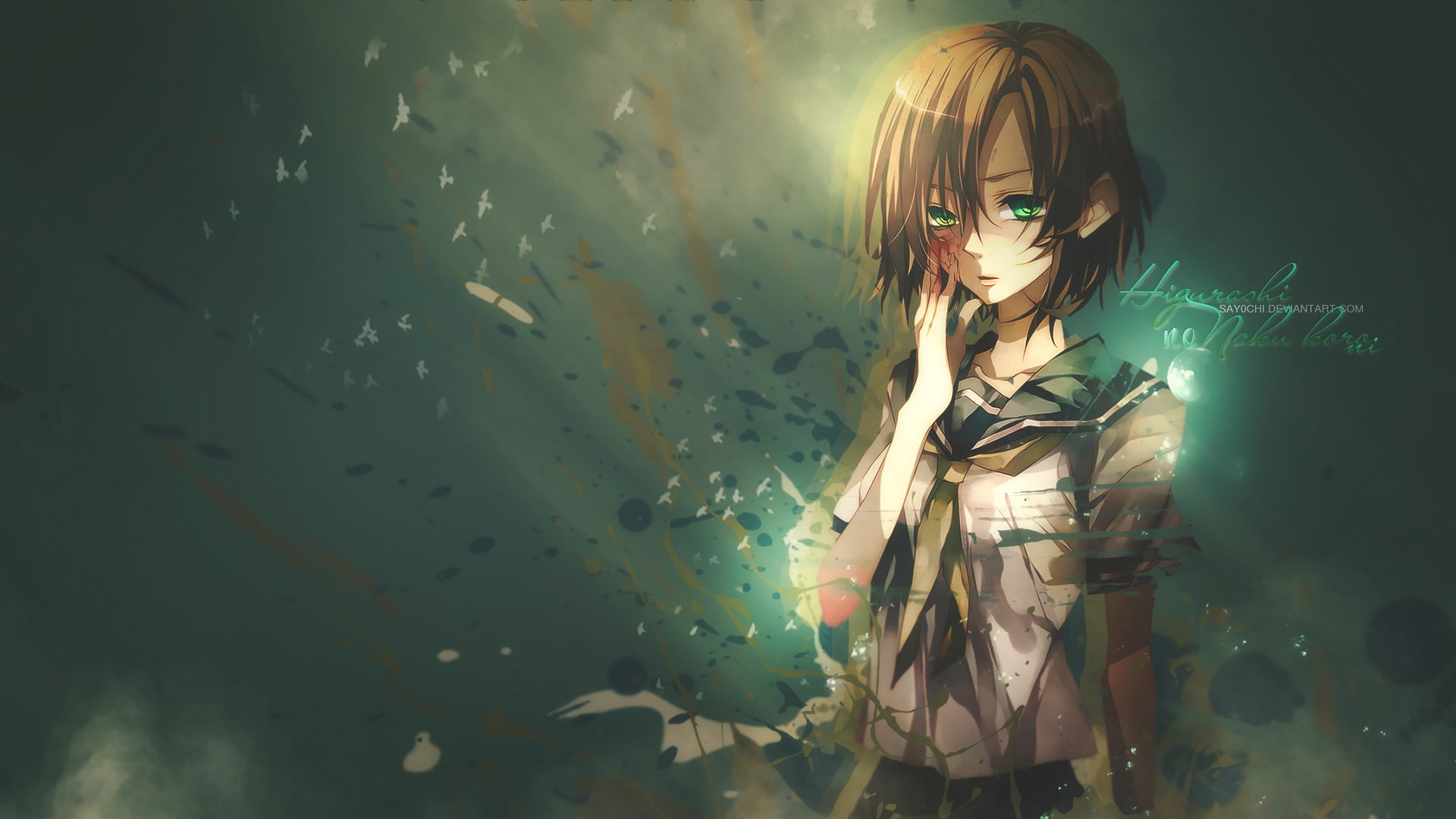 Anime, When They Cry, 1080P, Higurashi When They Cry, Ryūgū Rena, HD Wallpaper