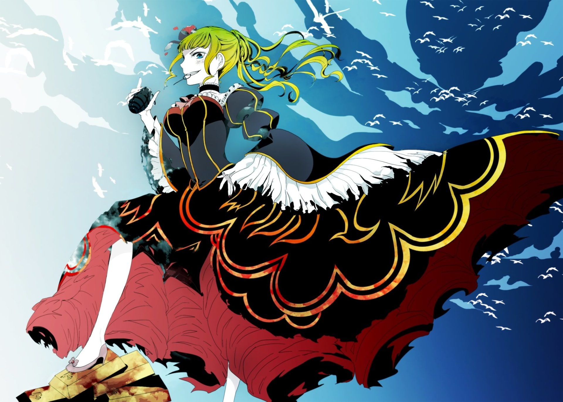 1080P, Anime, Beatrice (Umineko no Naku Koro ni), Umineko: When They Cry, HD Wallpaper