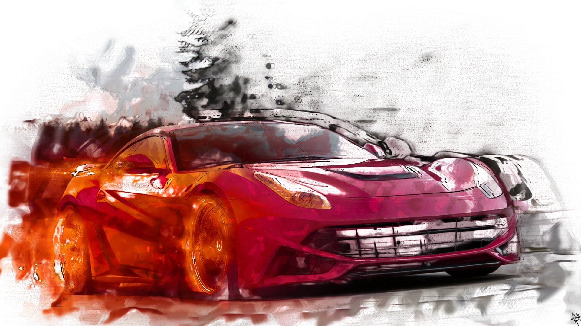f12, ferarri, 1080P, berlinetta, (request), HD Wallpaper