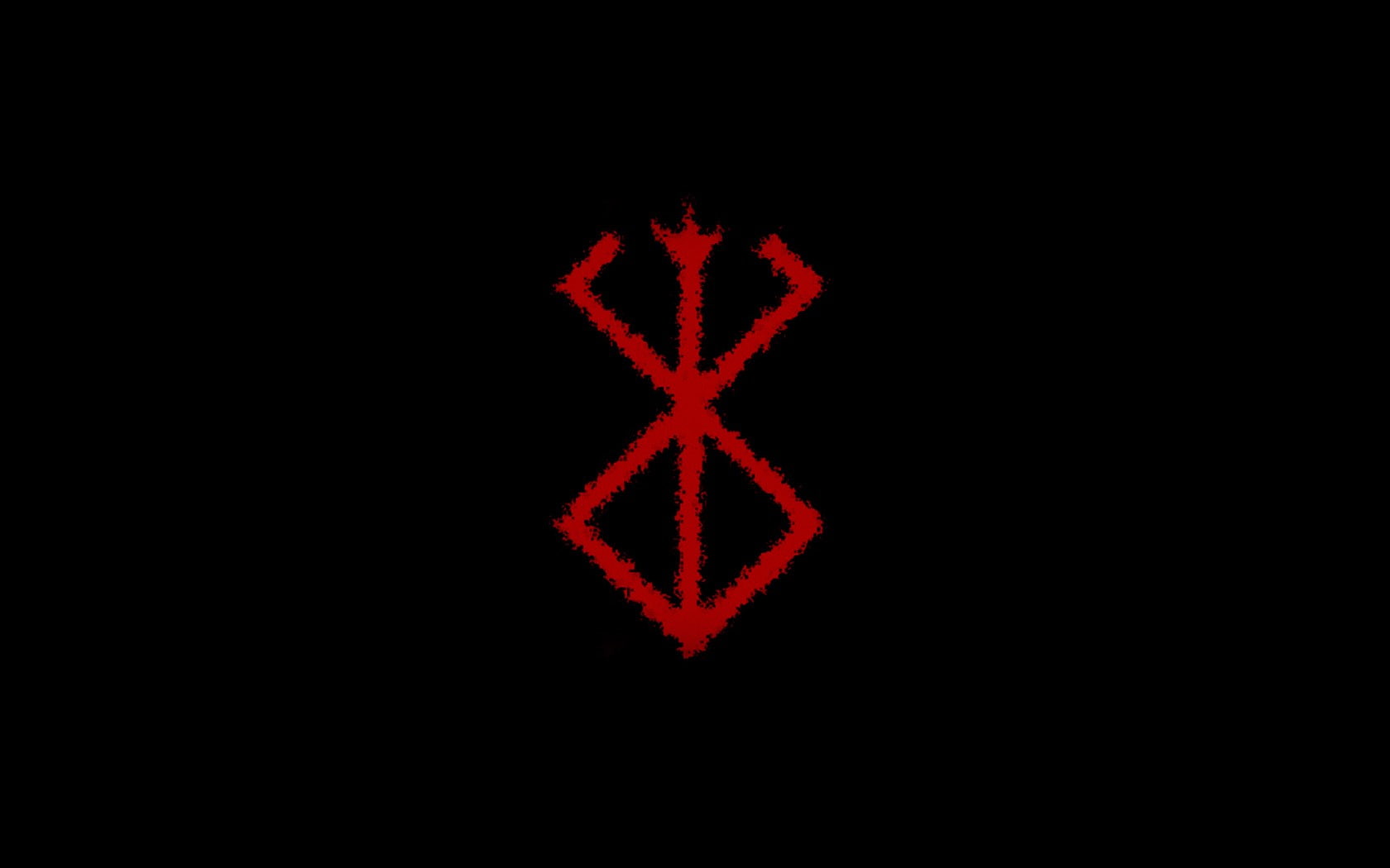 berserk minimalism kentaro miura, black background, symbol, emotion, 720P, indoors, copy space, sign, close-up, nature, red, simplicity, warning sign, HD Wallpaper