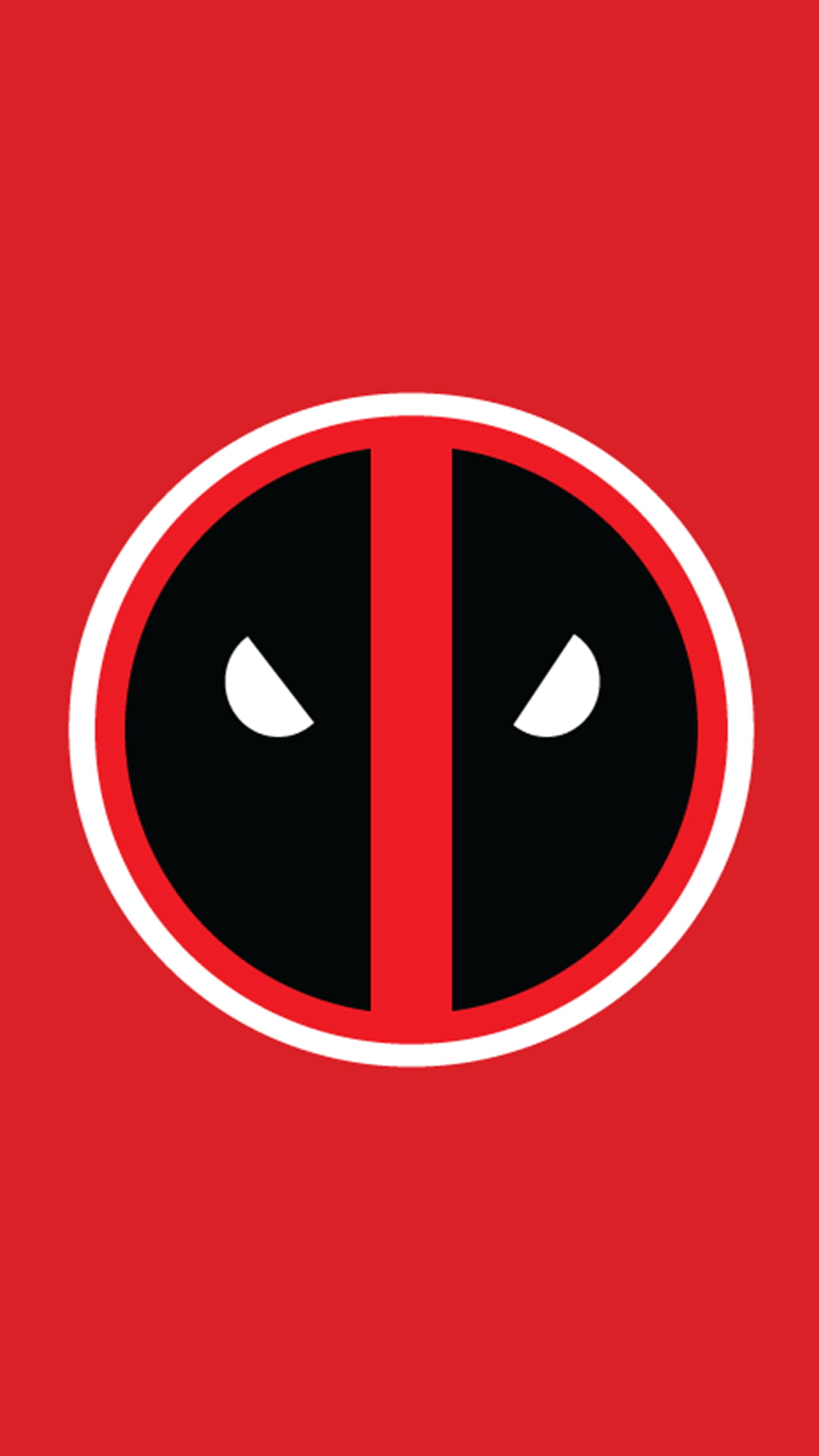 bathroom, red background, circle, superhero, indoors, colored background, no people, shape, heat - temperature, communication, 1080P, Deadpool, studio shot, Phone HD Wallpaper