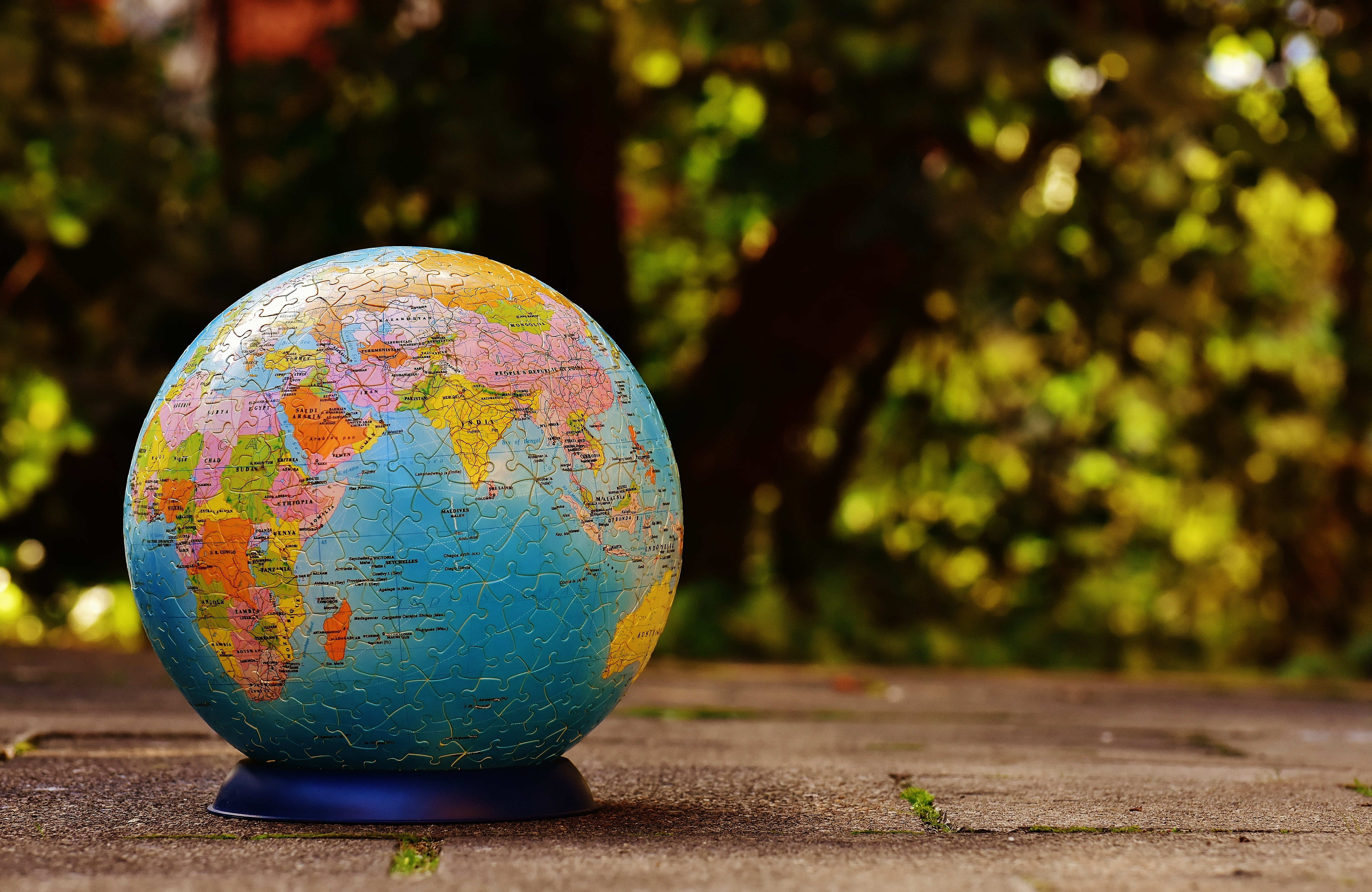 top, focus on foreground, brown, puzzle, planet earth, vulnerability, day, puzzle piece, puzzle ball, toys, shape, surface, environment, tricky, no people, HD Wallpaper