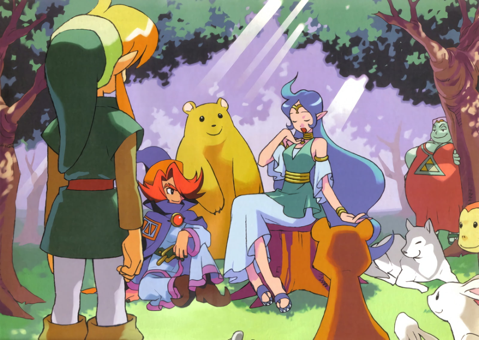 The Legend of Zelda: Oracle Of Ages, Link, Impa (The Legend Of Zelda), Video Game, Nayru (The Legend Of Zelda), 720P, Ralph (The Legend Of Zelda), HD Wallpaper