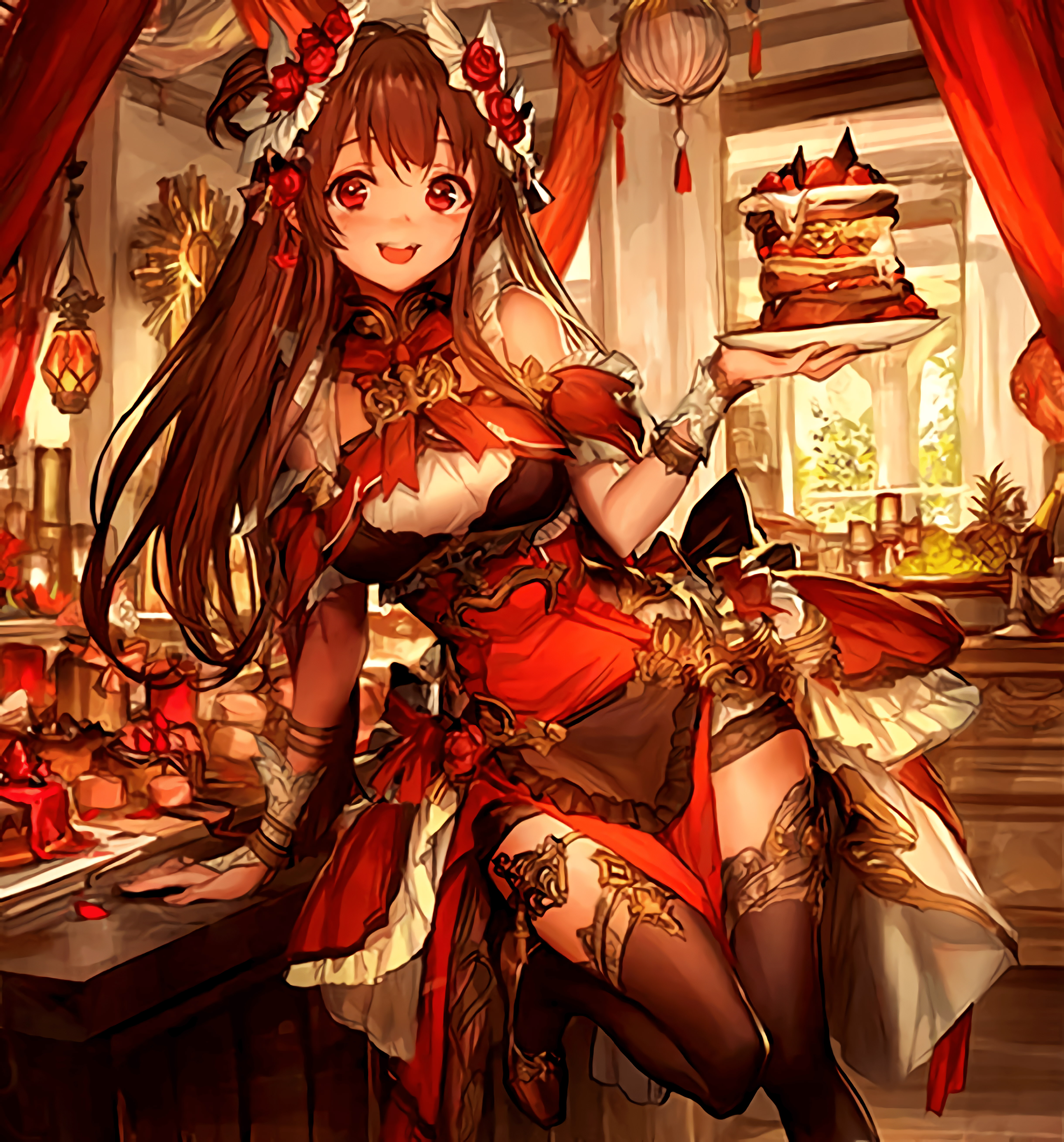 Shingeki no Bahamut, Pamela, Sun Oracle (Shingeki no Bahamut), 5K, Phone HD Wallpaper