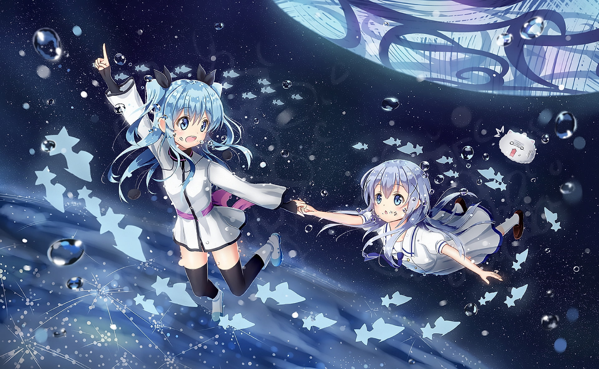 Anime, Noel (Celestial Method), Celestial Method, 1080P, Crossover, Chino Kafū, Is the Order a Rabbit?, HD Wallpaper