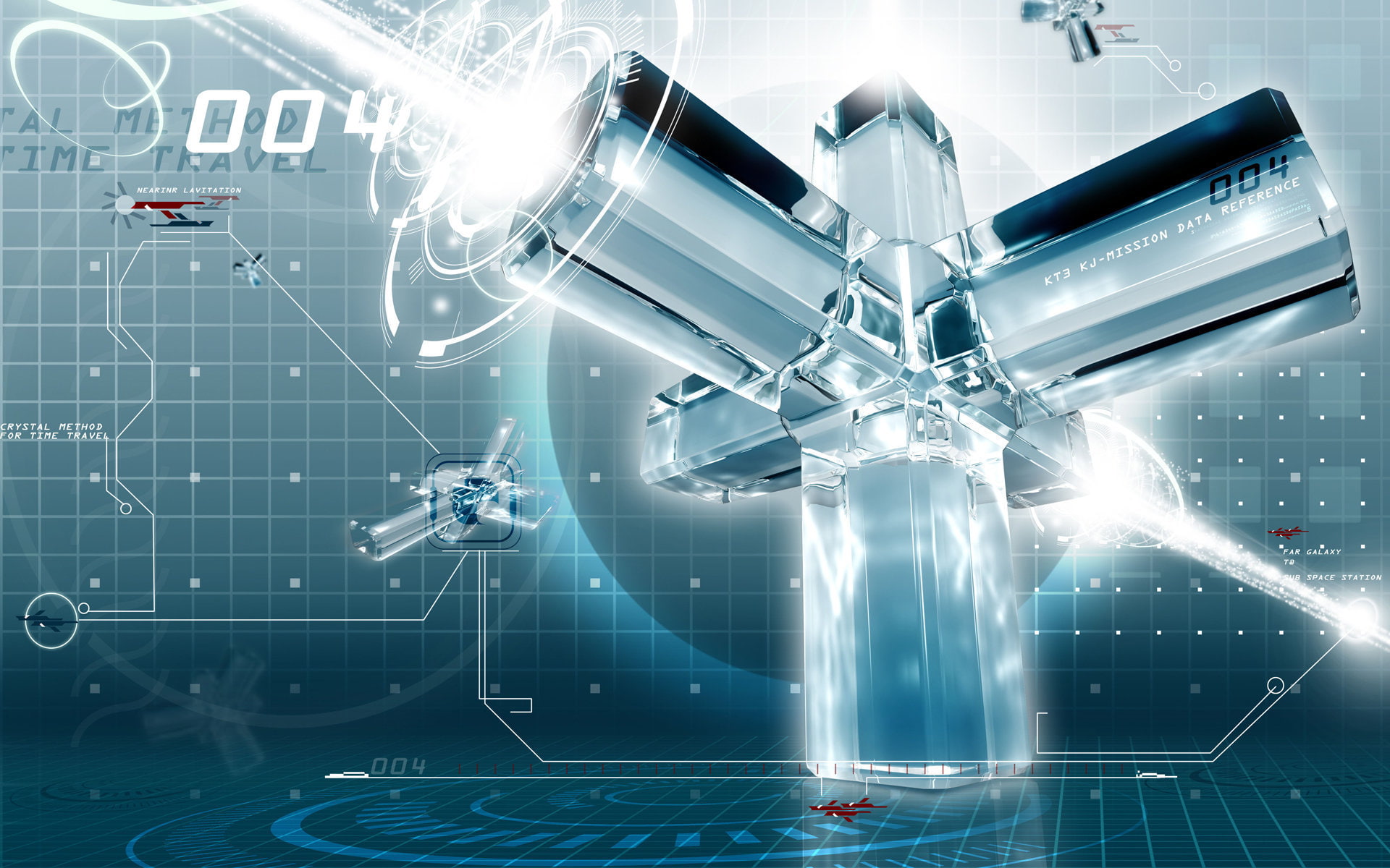 3d and abstract, travel, time, 1080P, method, crystal, HD Wallpaper