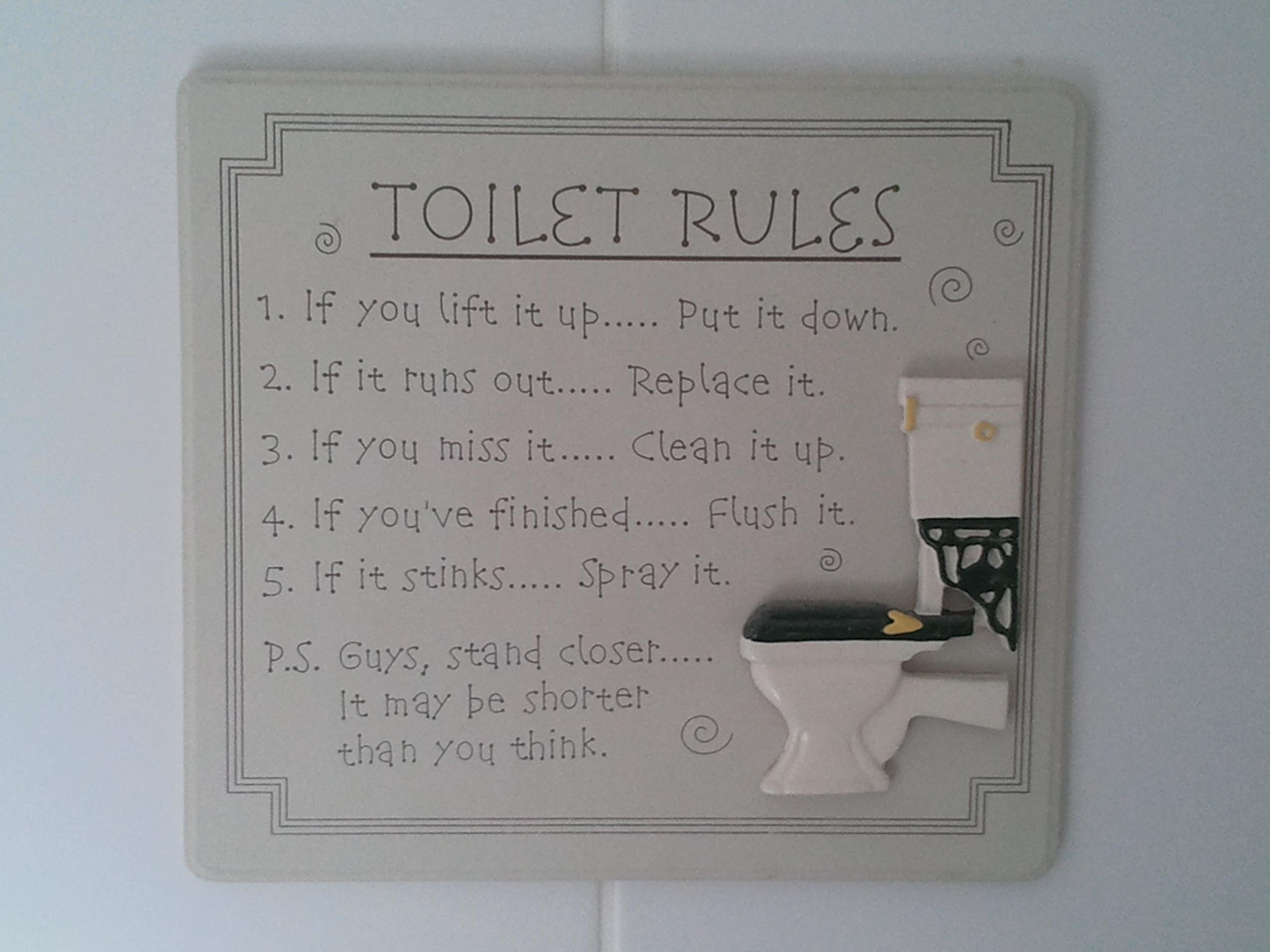 rules, demand, 3d and abstract, 2K, follow, toilet, HD Wallpaper