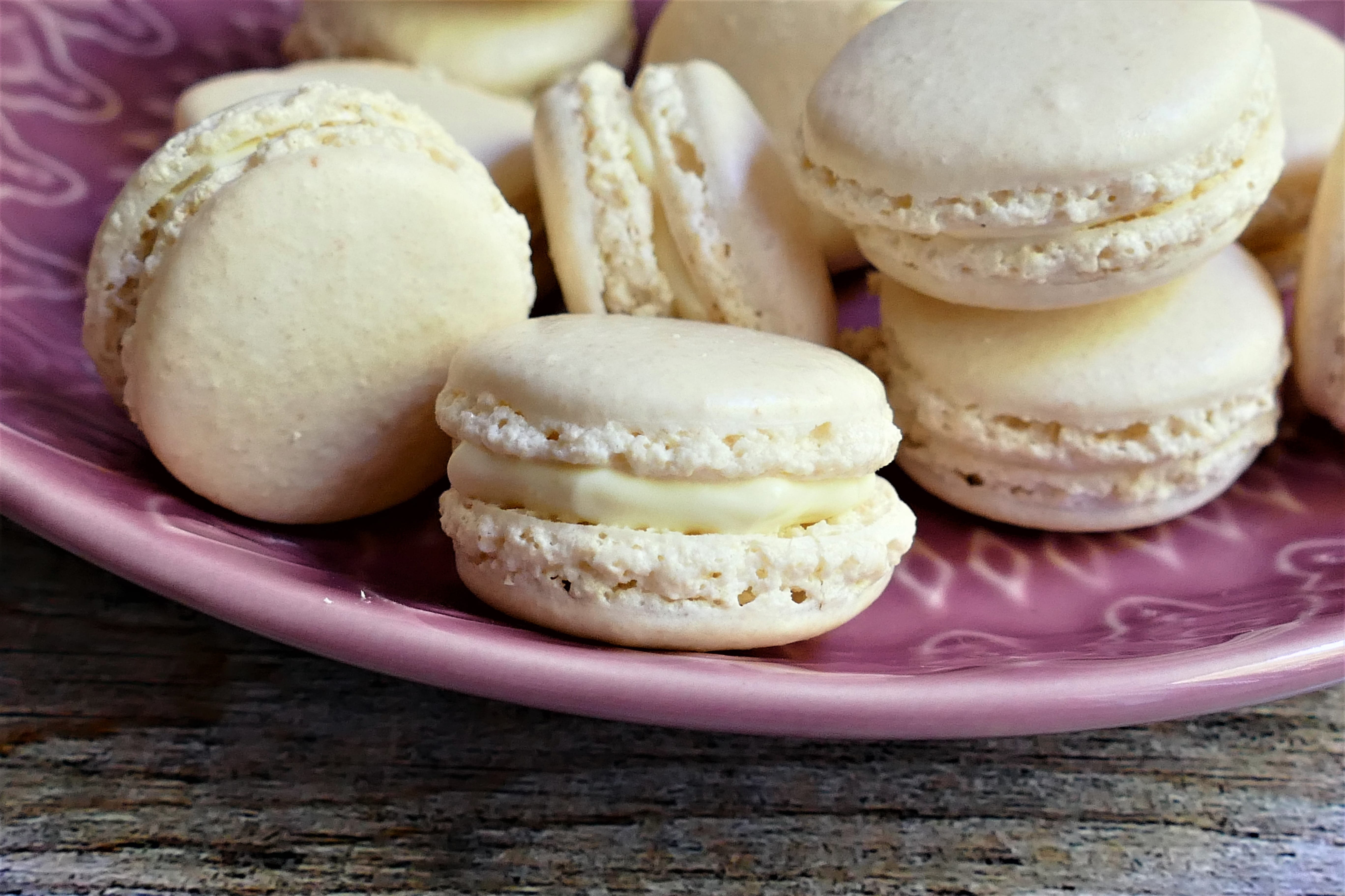 macaroon, cookie, group of objects, sweet, freshness, 5K, delicious, french, focus on foreground, baked, white, macarons, demanding, dessert, indoors, HD Wallpaper