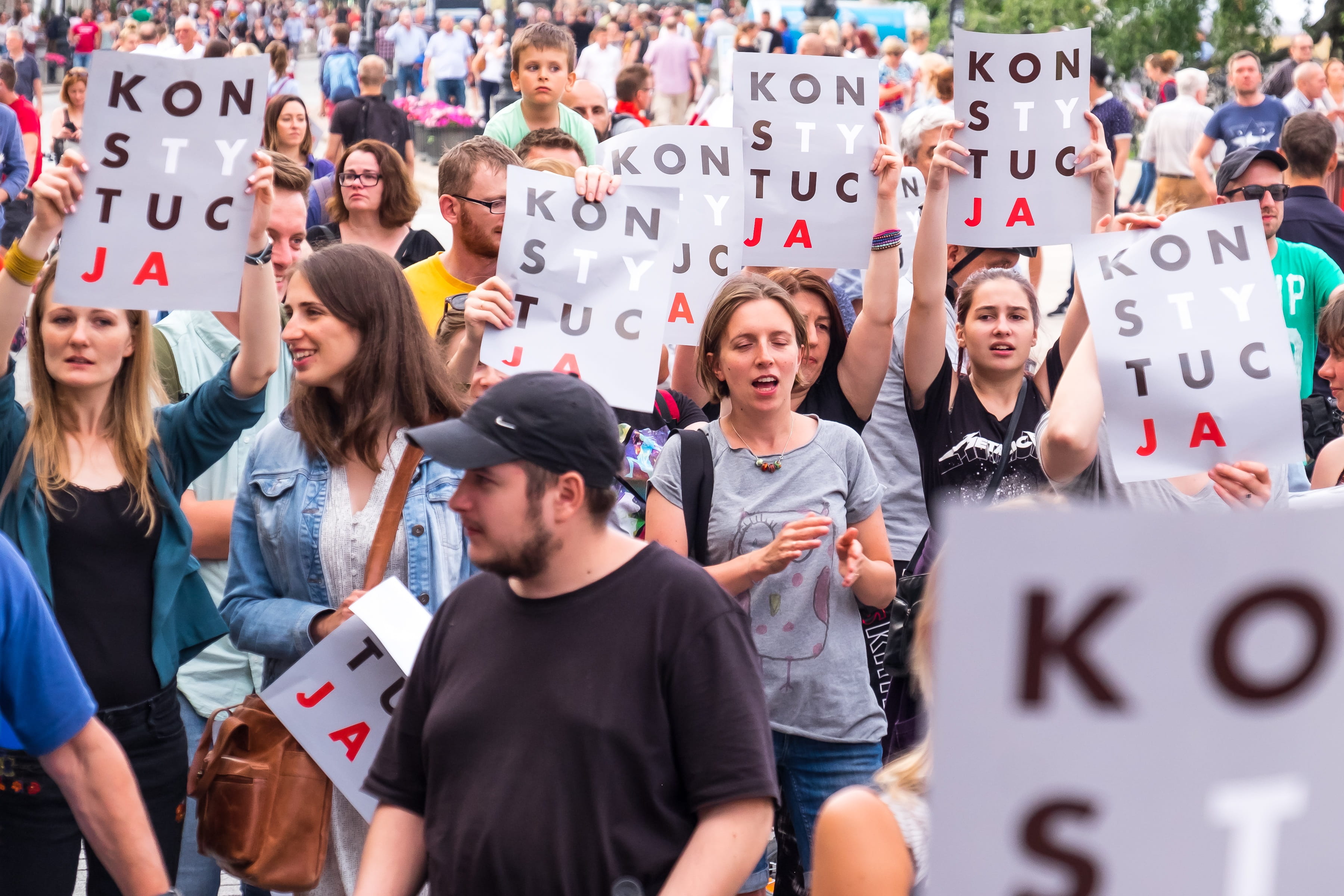 girl, protesting, holding, manifestation, women, young men, young women, adult, poland, conflict, young adult, real people, demonstration, poster, cheerful, HD Wallpaper